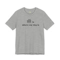 T‑Shirt — "Home is where my dog is" Minimal Dog Lover Tee