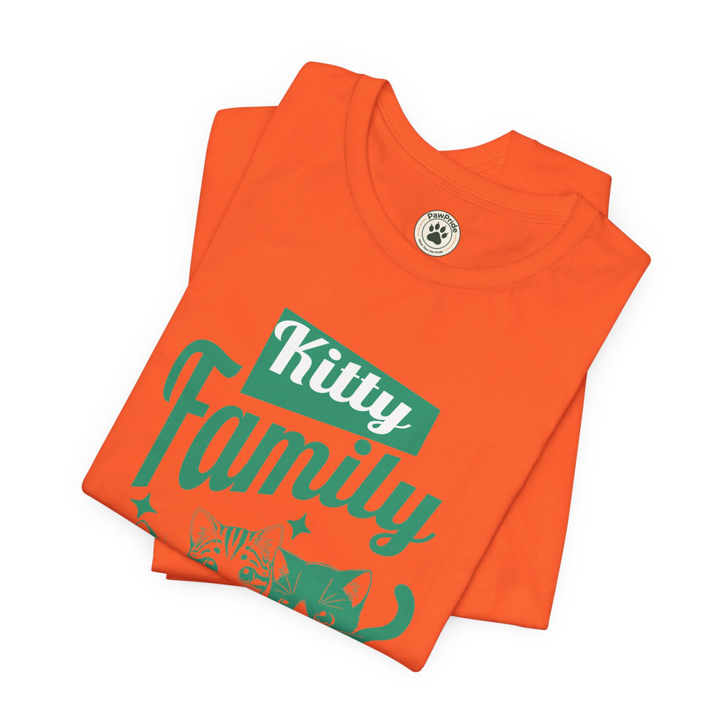 Kitty Family Tee — 'Work Together, and Succeed Together' Cat Graphic Shirt