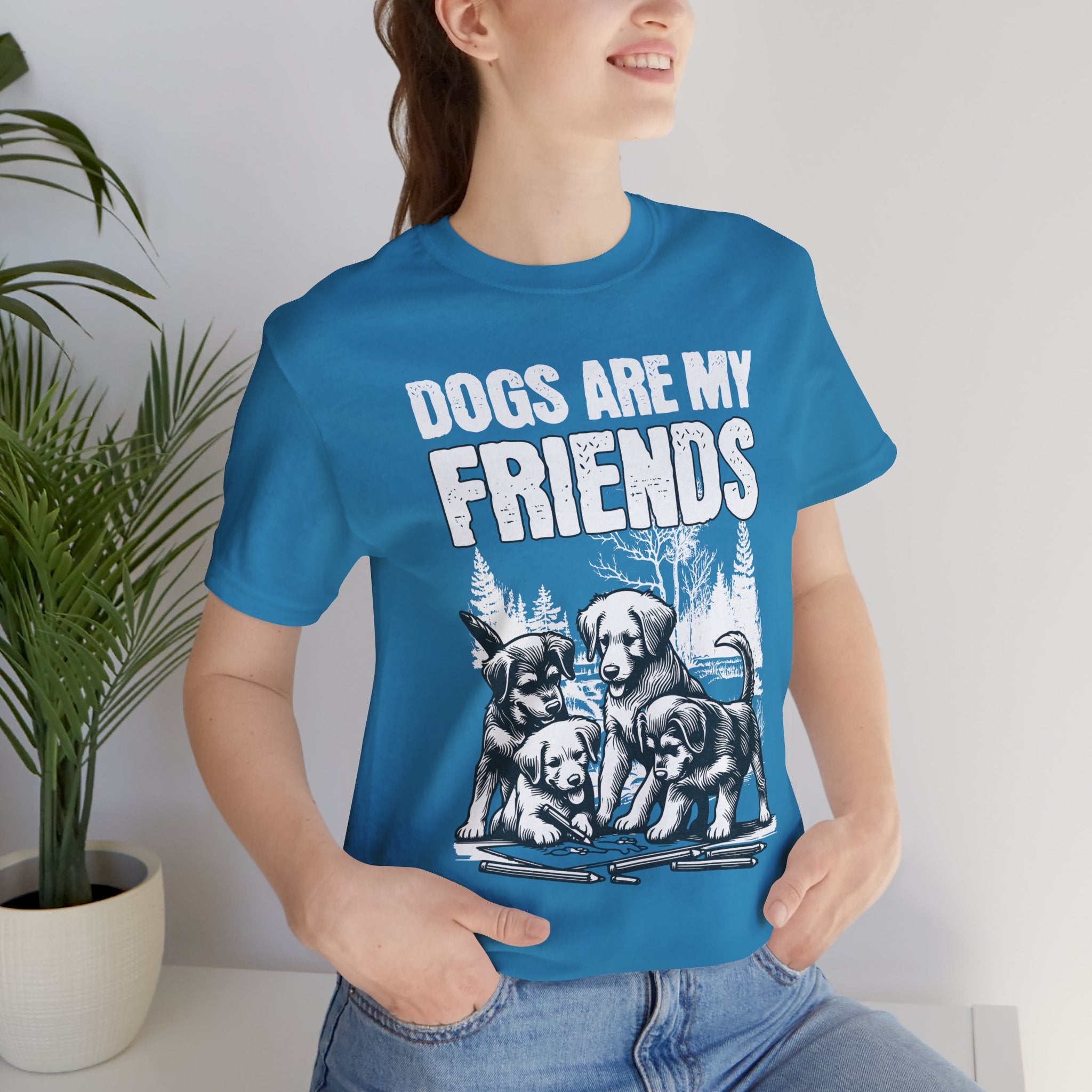 Dogs Are My Friends T-Shirt — Cute Puppy Graphic Tee for Dog Lovers