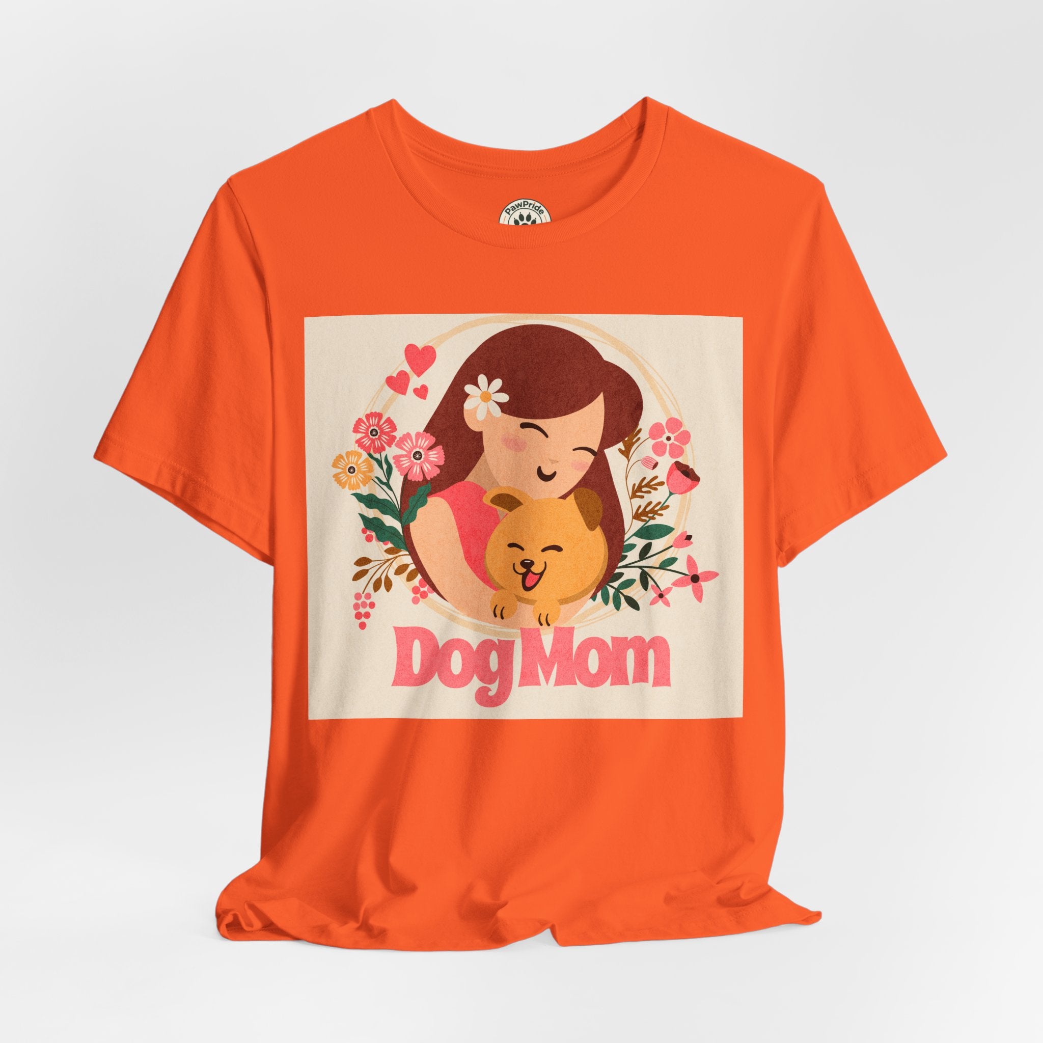 Dog Mom T-Shirt — Cute Floral Dog Mom Tee