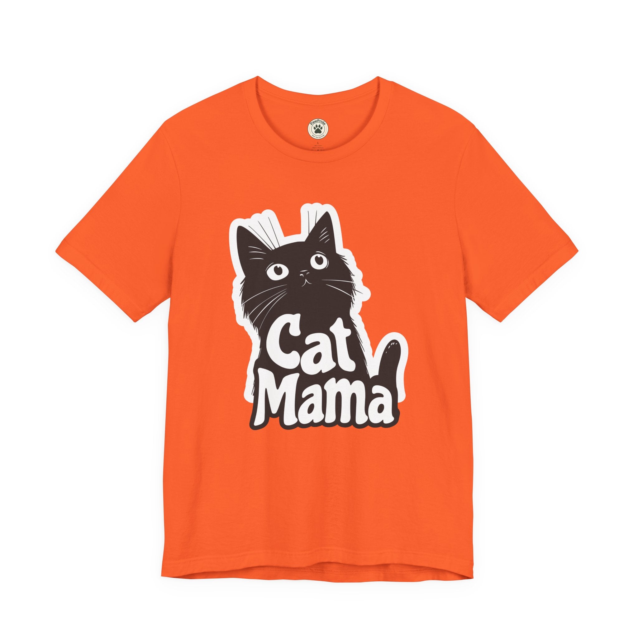 Cat Mama T-Shirt – Cute Black Cat Graphic Tee for Cat Lovers