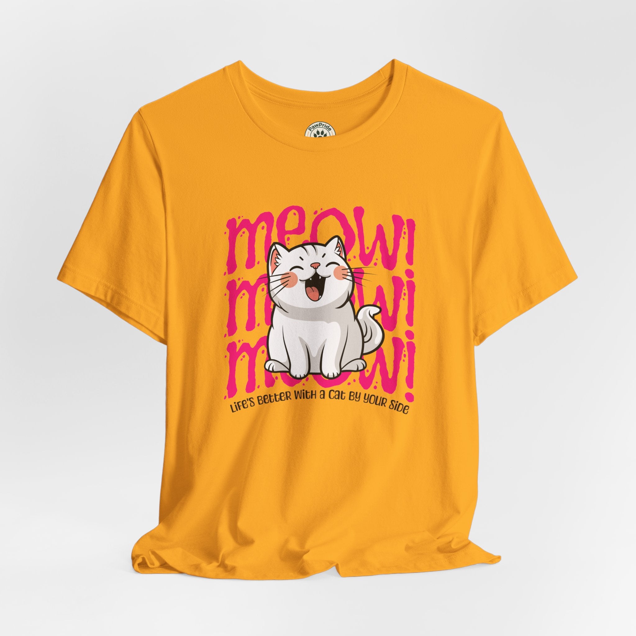 Meow Cat Graphic Tee — Cute Kawaii Cat "MEOW!" Shirt