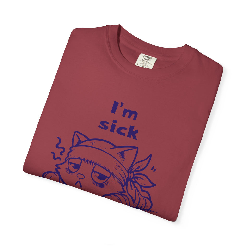 T-Shirt — “I’m Sick of People” Cute Grumpy Cat Graphic Tee