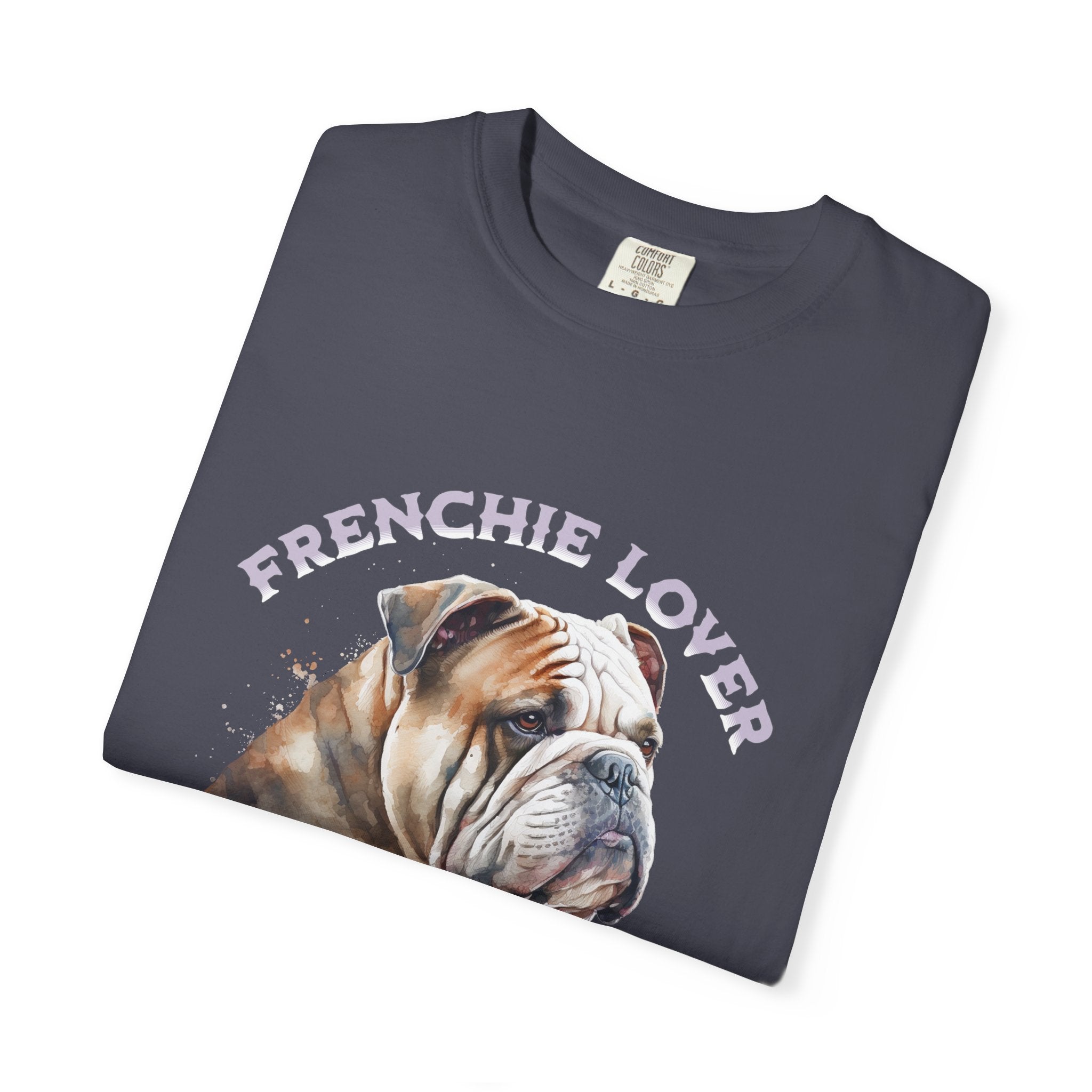 Frenchie Lover T-Shirt — Watercolor English Bulldog Tee