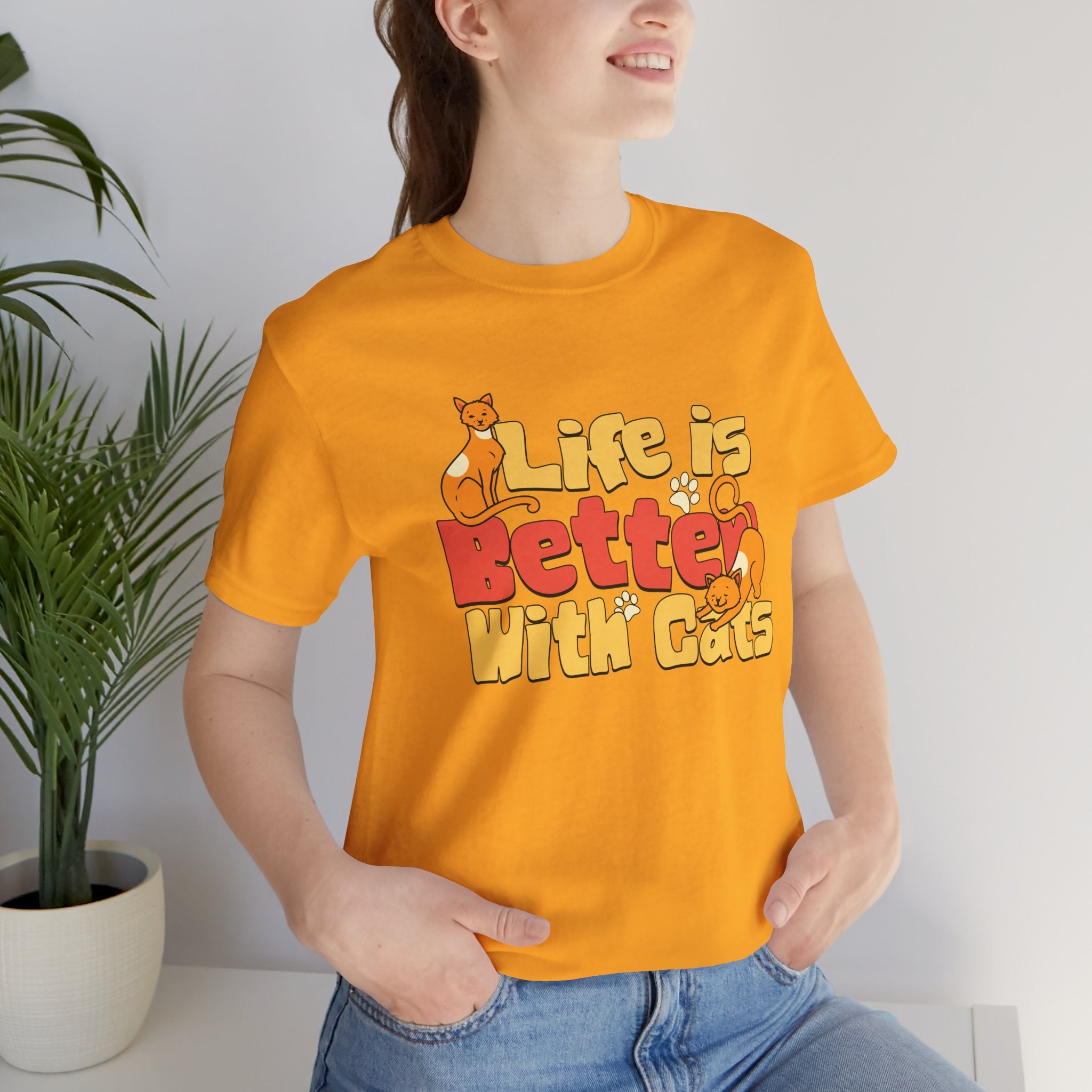 Life Is Better With Cats T‑Shirt