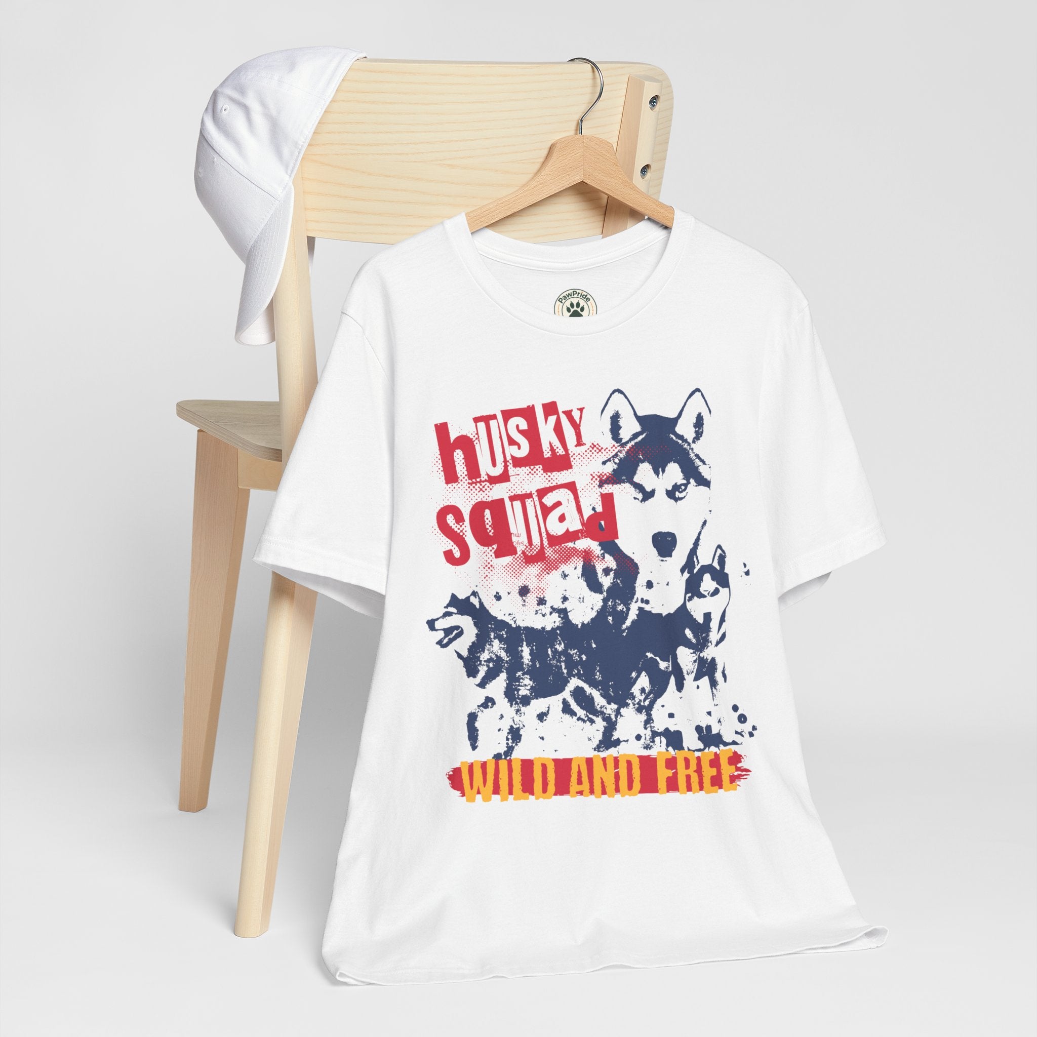 Husky Squad Tee — Wild and Free Siberian Husky Graphic T-Shirt
