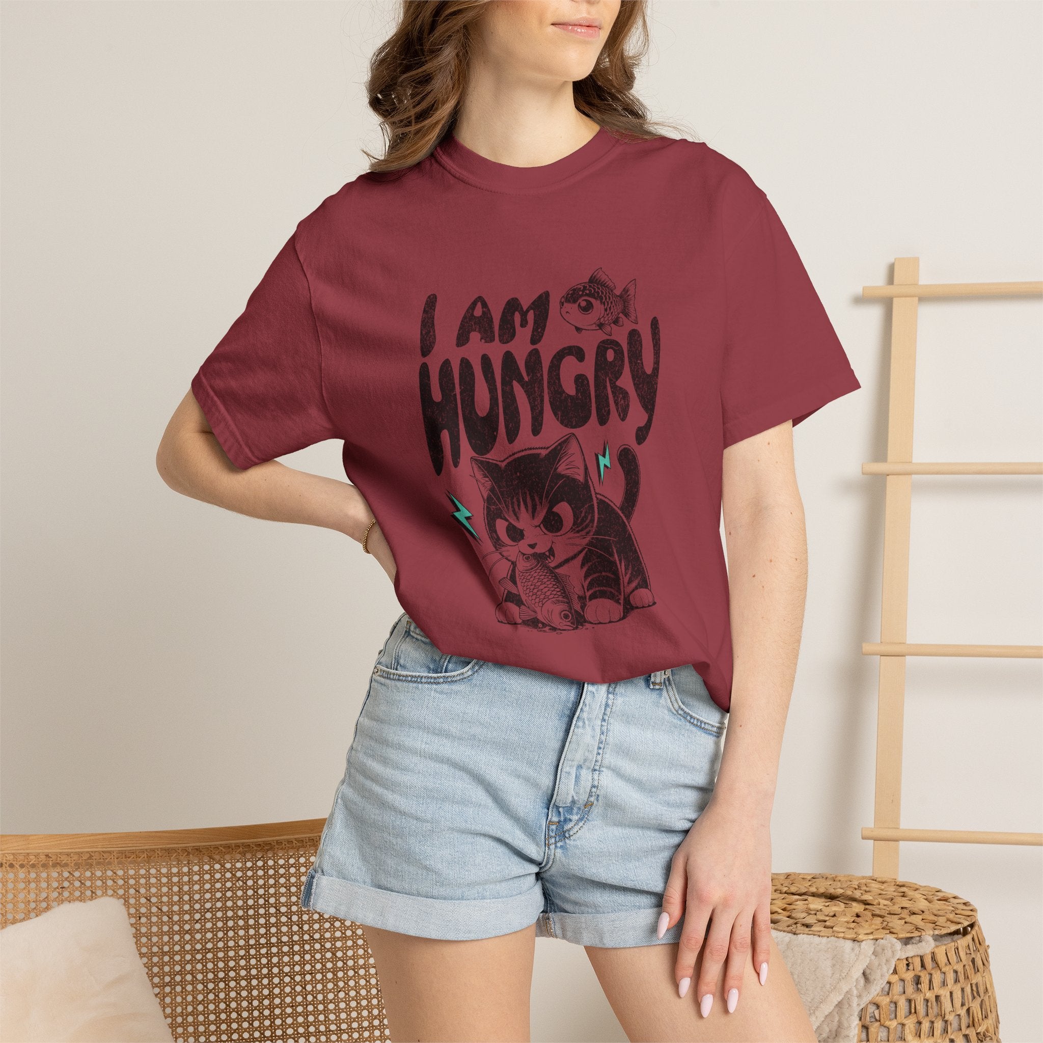 I Am Hungry Cat T-Shirt — Cute Kitten Graphic Tee