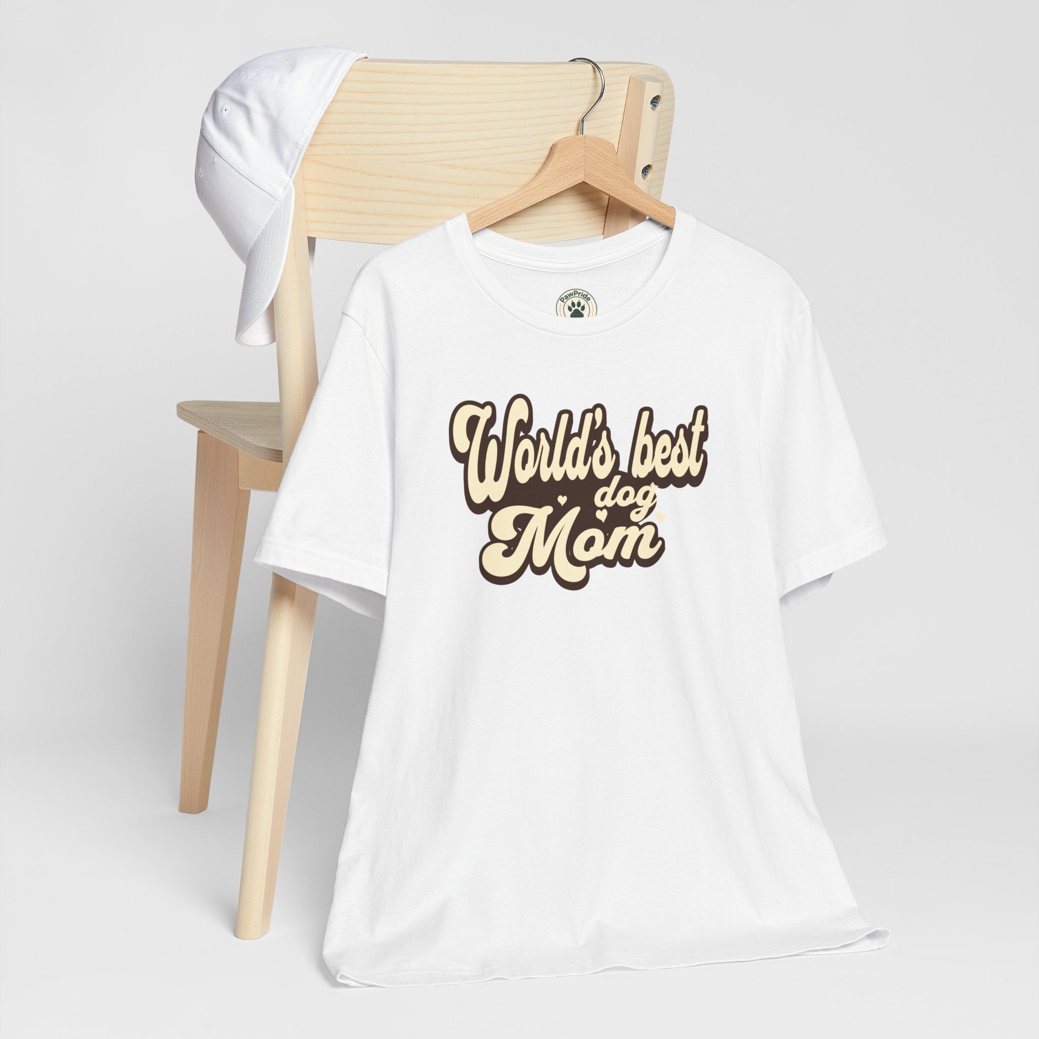 World's Best Dog Mom T-Shirt — Retro Script Pet Mom Tee