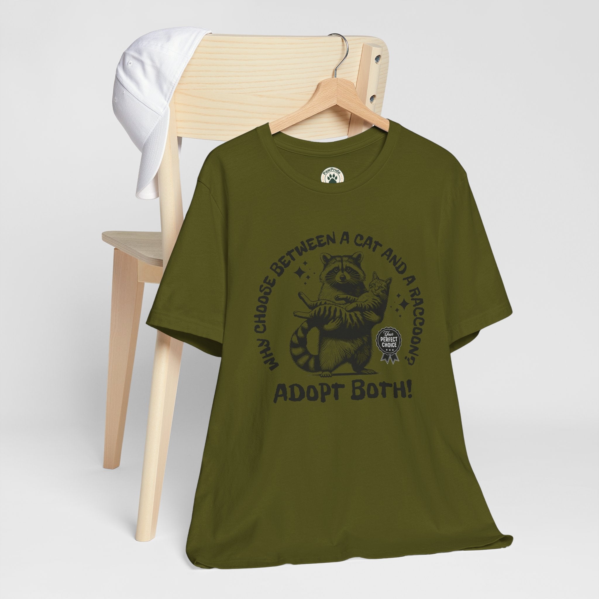 Adopt Both! Raccoon & Cat Rescue T-Shirt