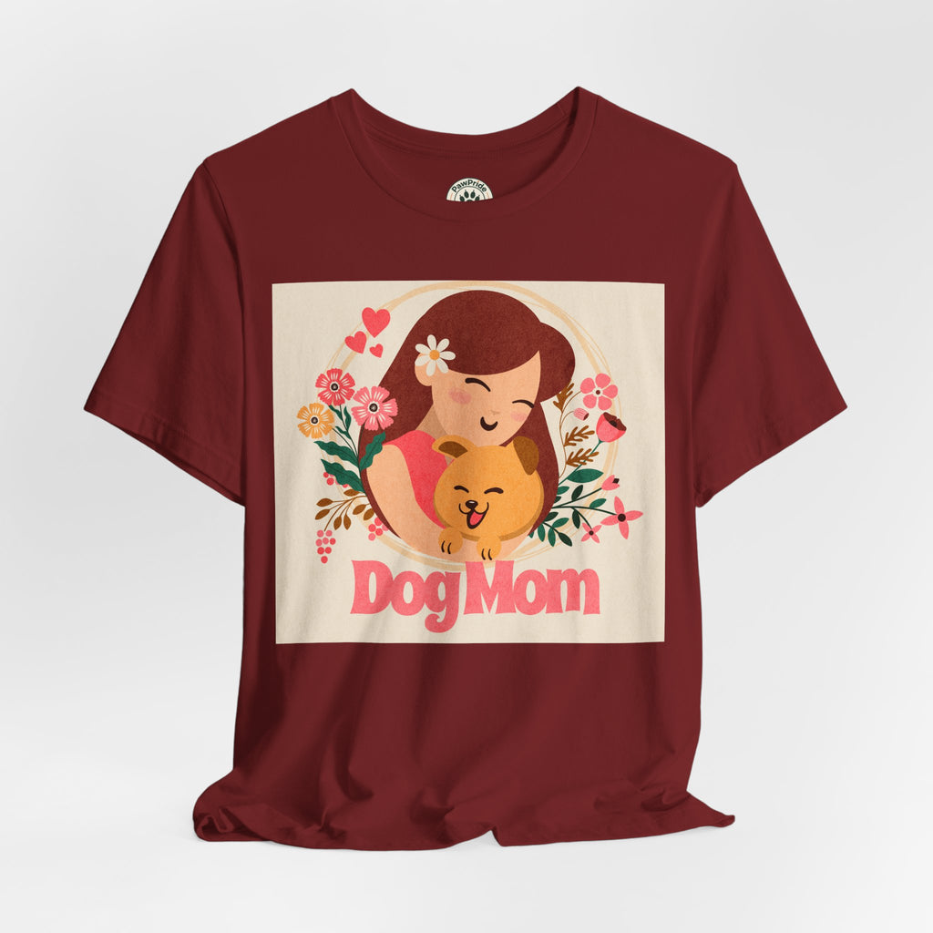 Dog Mom T-Shirt — Cute Floral Dog Mom Tee