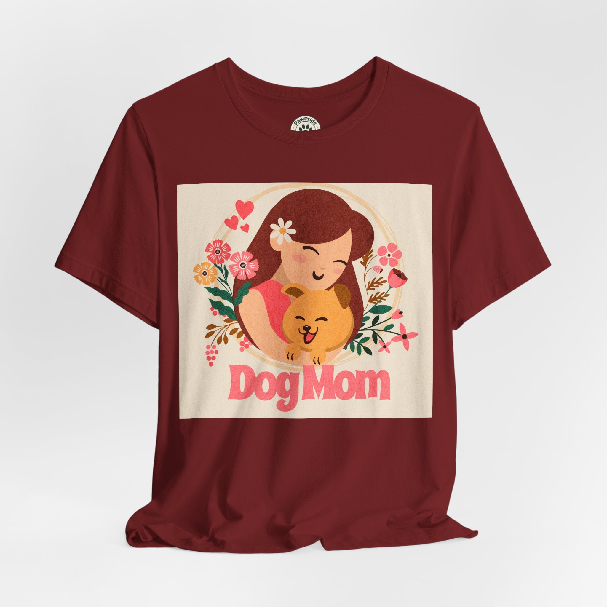Dog Mom T-Shirt — Cute Floral Dog Mom Tee