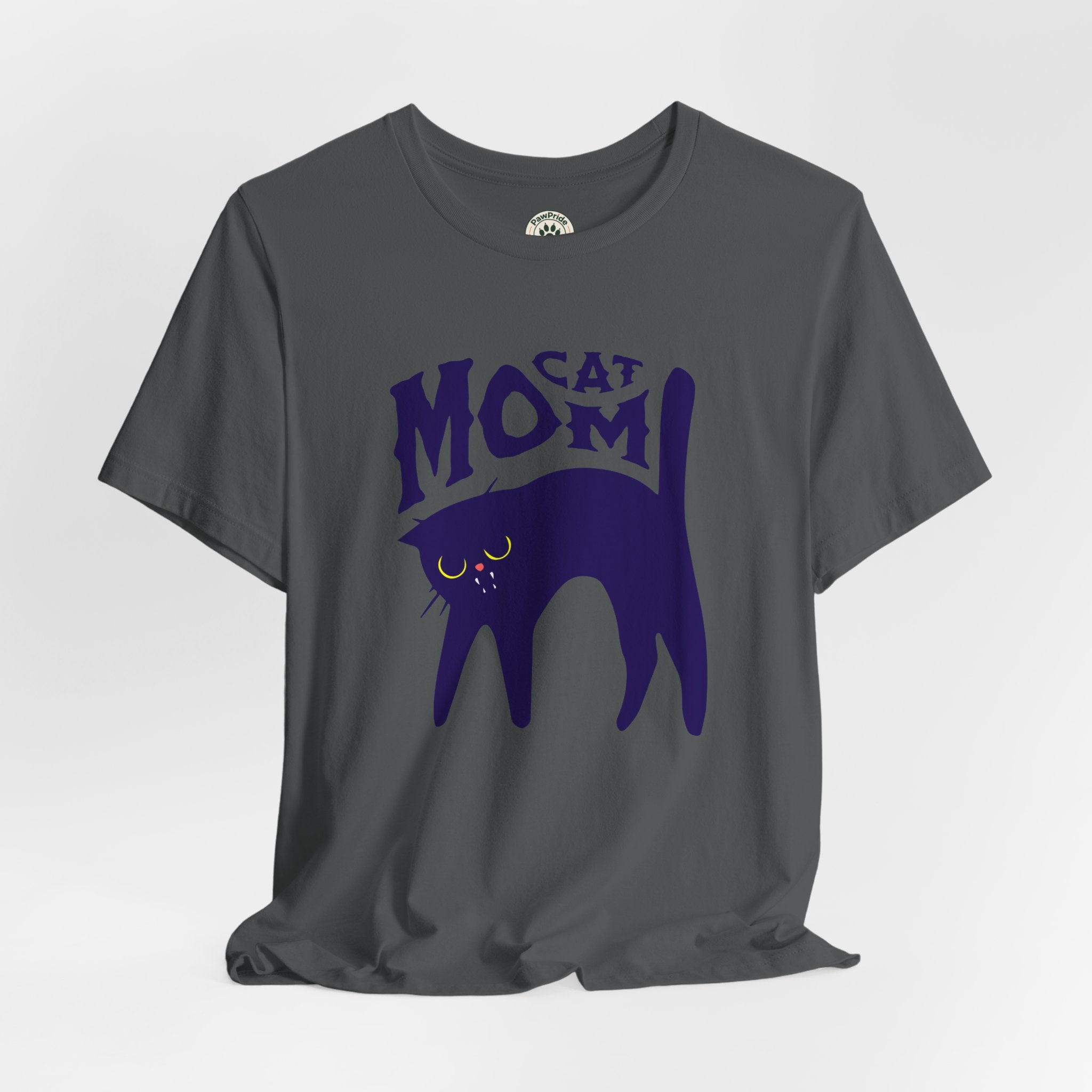 Cat Mom Graphic Tee — Cute Black Cat Illustration