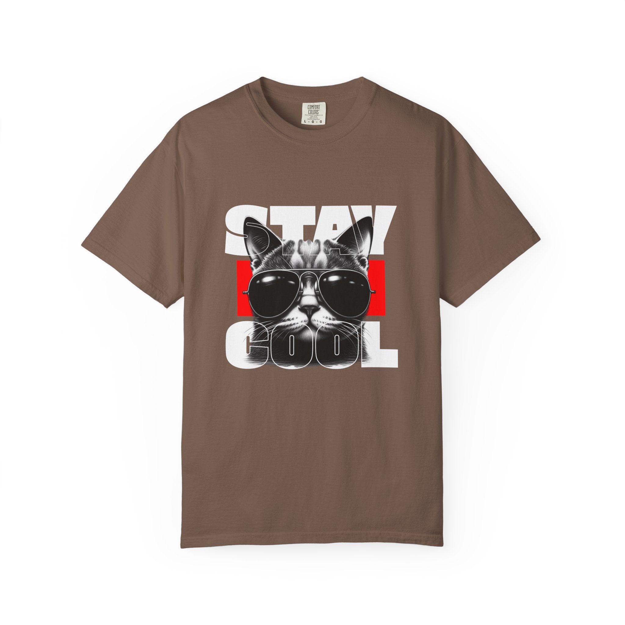 Stay Cool Cat T-Shirt — Retro Sunglasses Graphic Tee