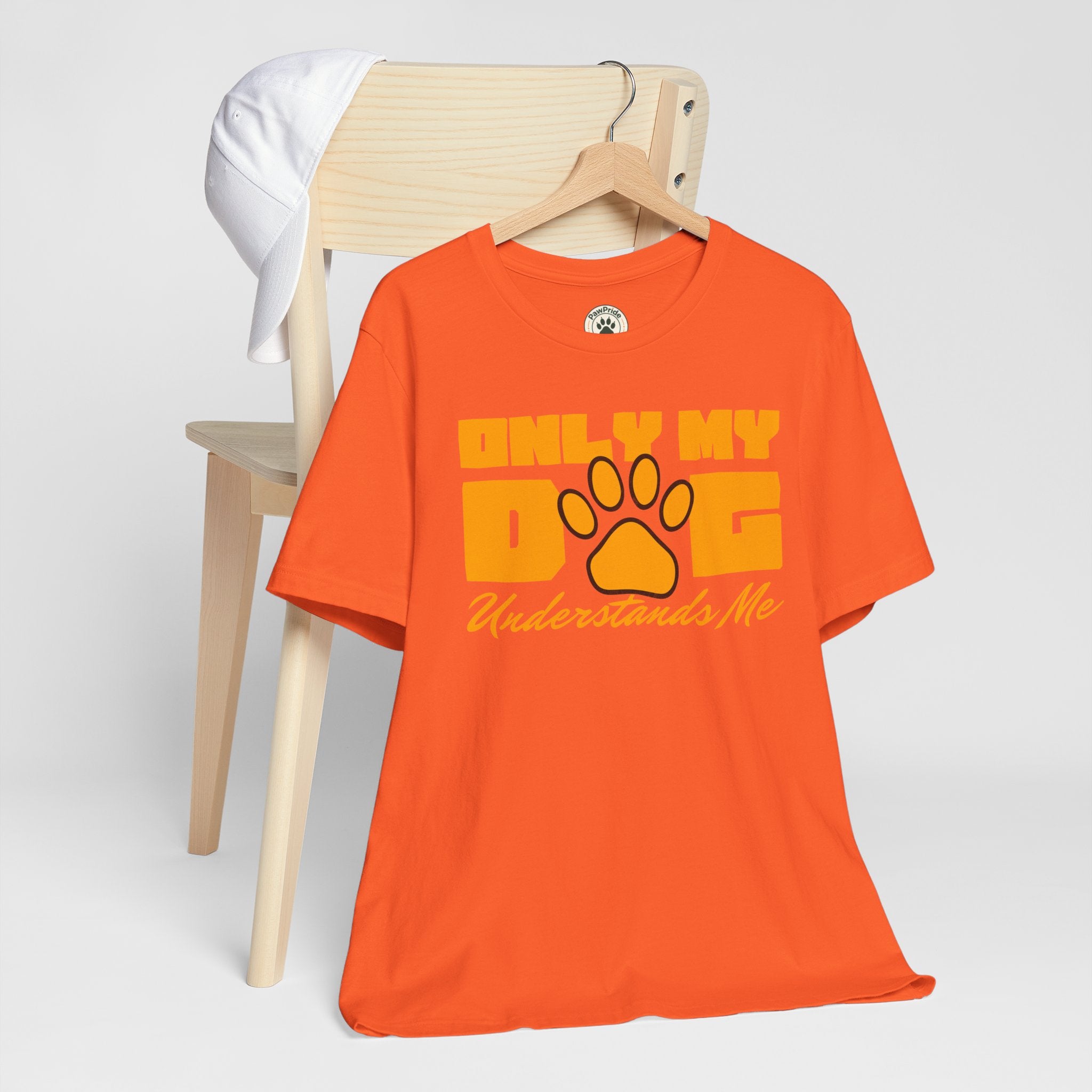 Dog Lover T‑Shirt — "Only My Dog Understands Me" Paw Print Tee