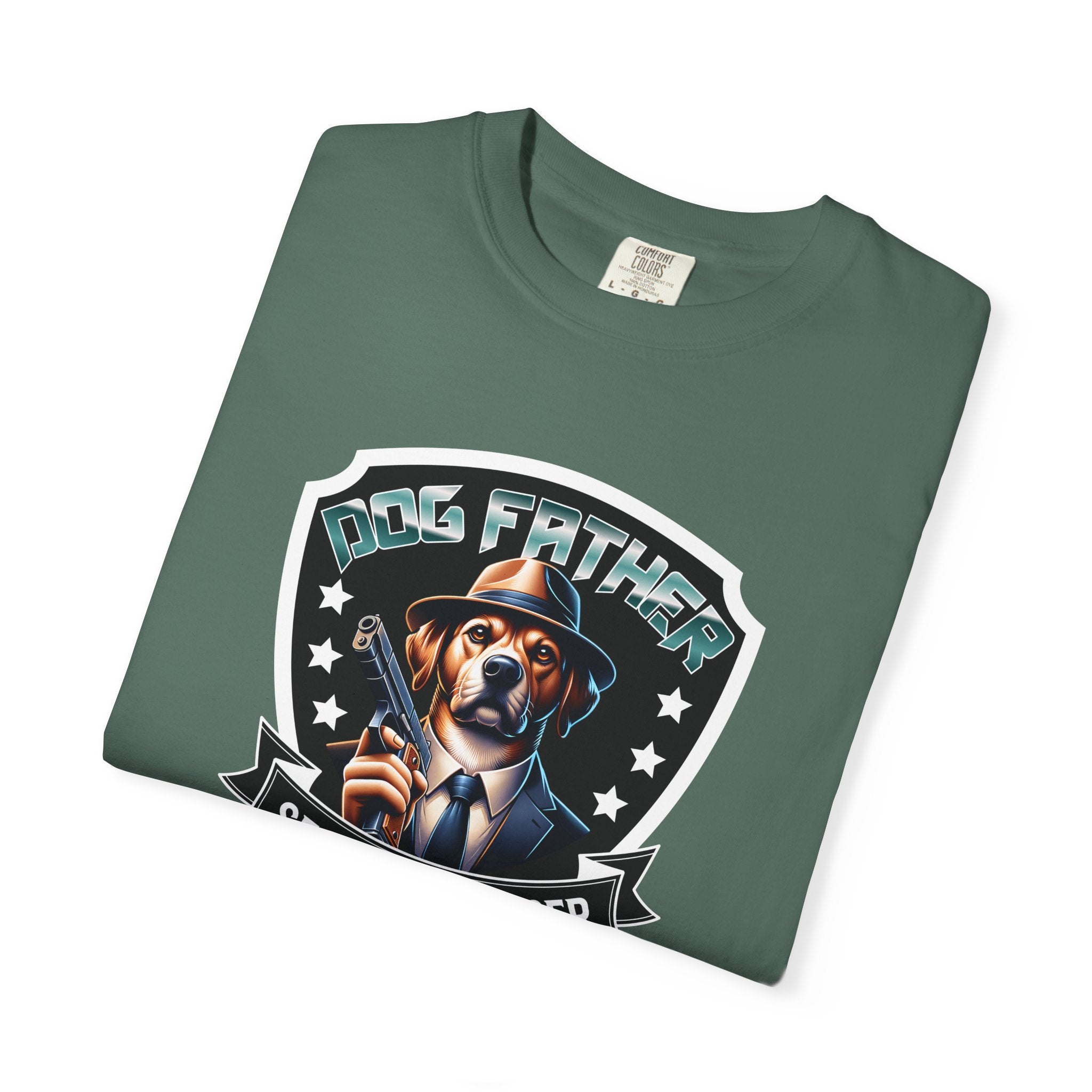T-Shirt — "Pig Father" Secret Enforcer Vintage Badge Tee
