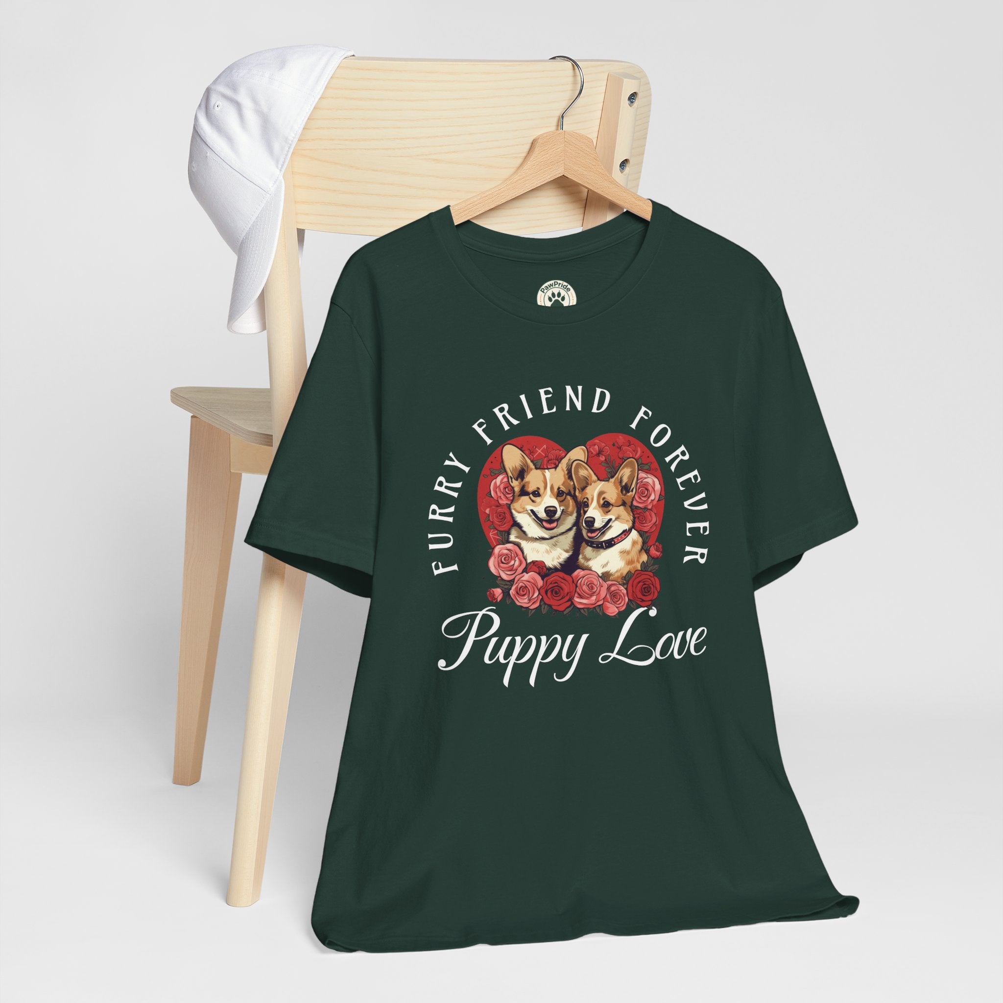 Puppy Love T-Shirt — "Furry Friend Forever" Corgi Tee