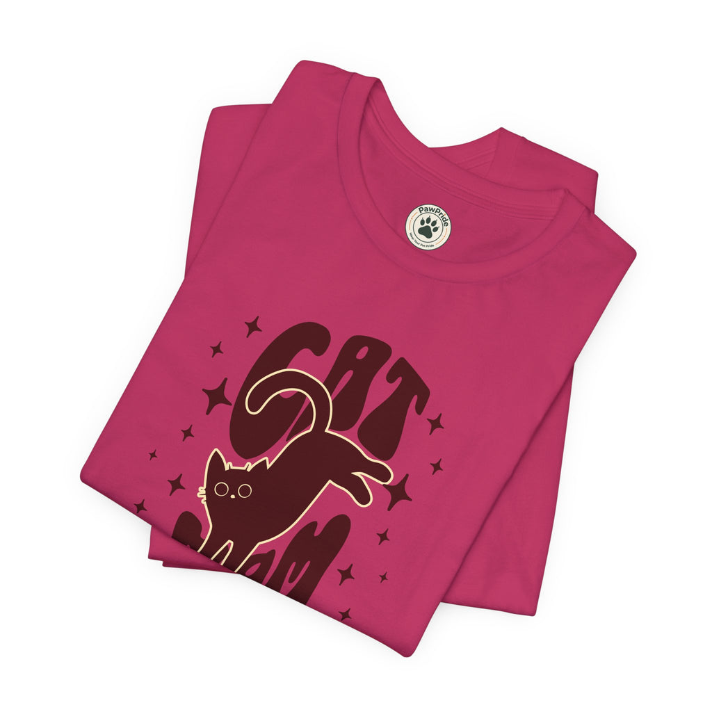Cat Mom Retro Graphic Tee — "Cat Mom" Vintage Cat Lover T‑Shirt