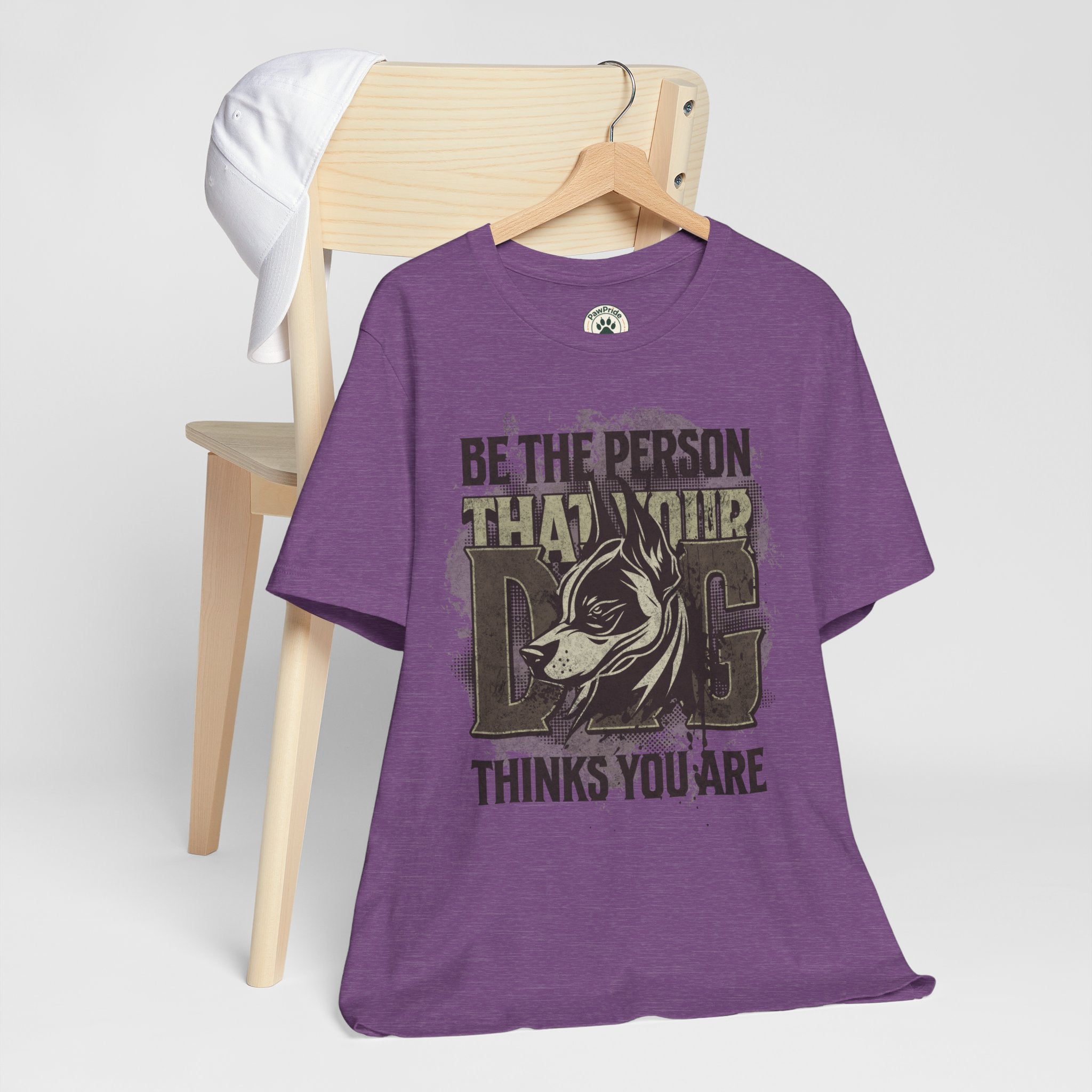 Wolf Motivational T‑Shirt — "Be the Person That Your Dog Thinks You Are"