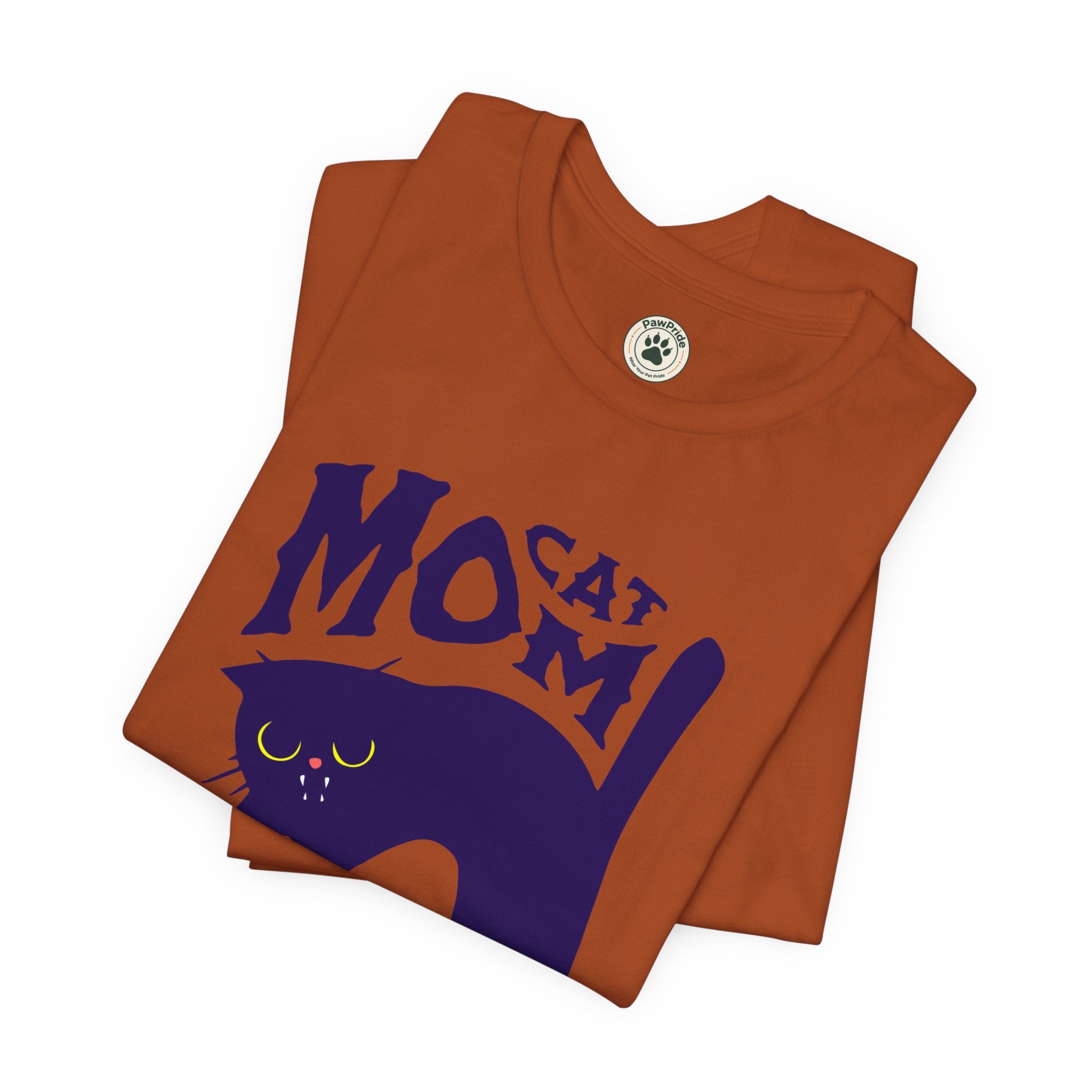 Cat Mom Graphic Tee — Cute Black Cat Illustration