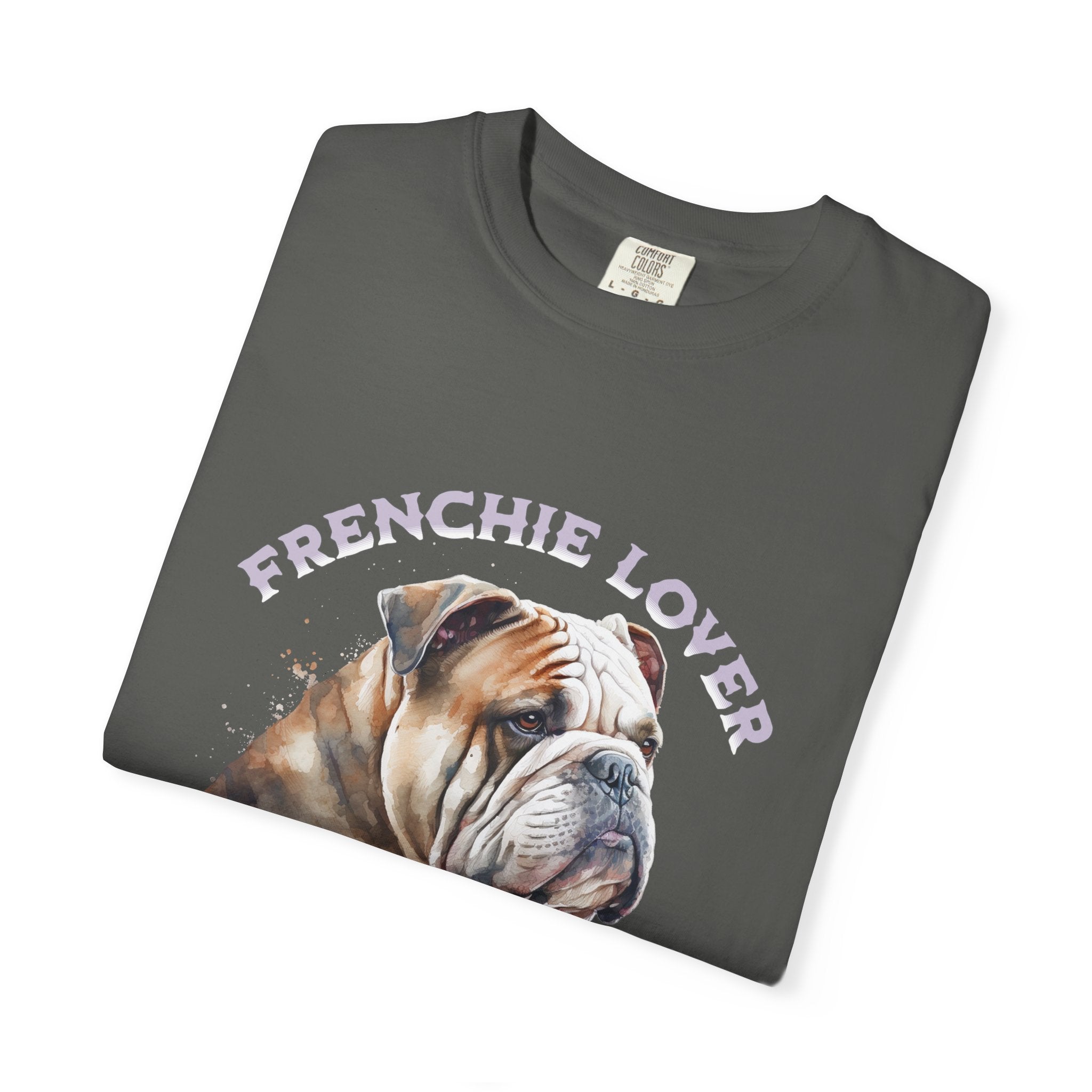 Frenchie Lover T-Shirt — Watercolor English Bulldog Tee