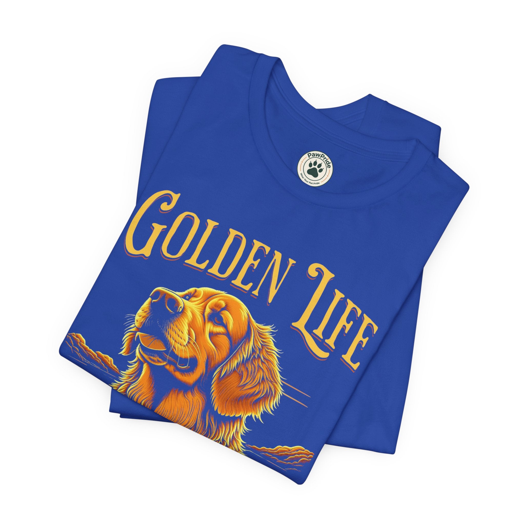 Golden Life Golden Retriever T-Shirt — "Golden Life" Graphic Tee for Dog Lovers