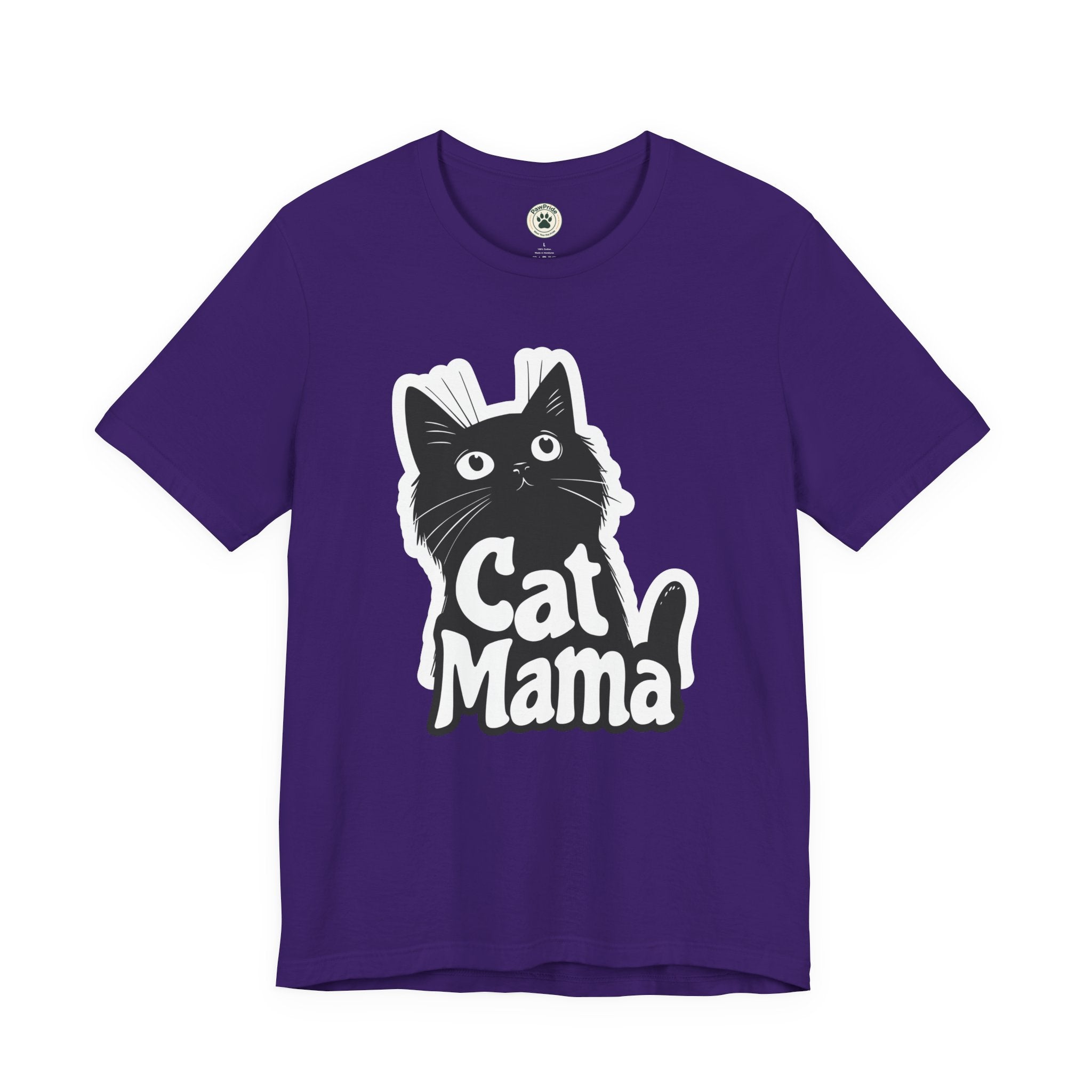 Cat Mama T-Shirt – Cute Black Cat Graphic Tee for Cat Lovers