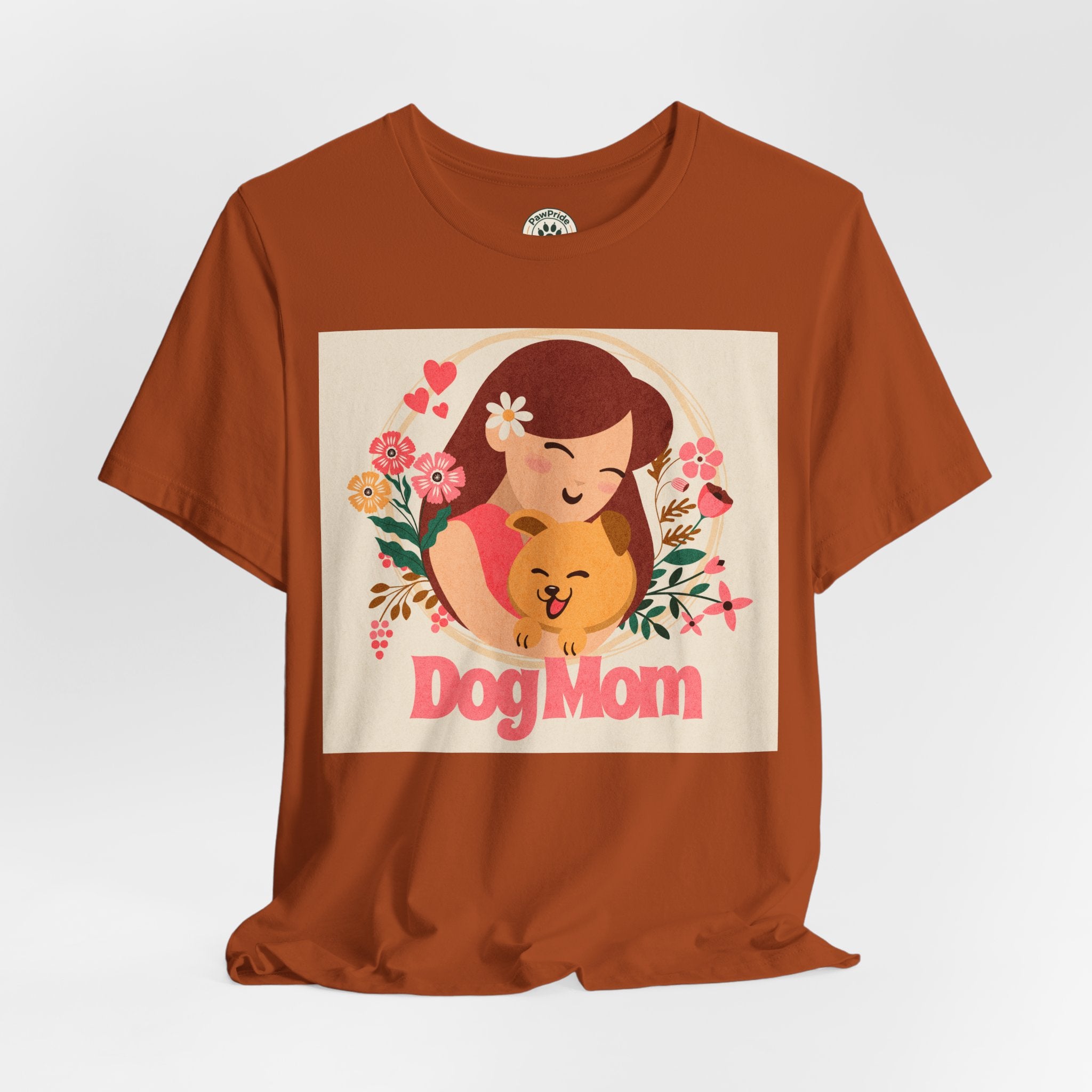 Dog Mom T-Shirt — Cute Floral Dog Mom Tee