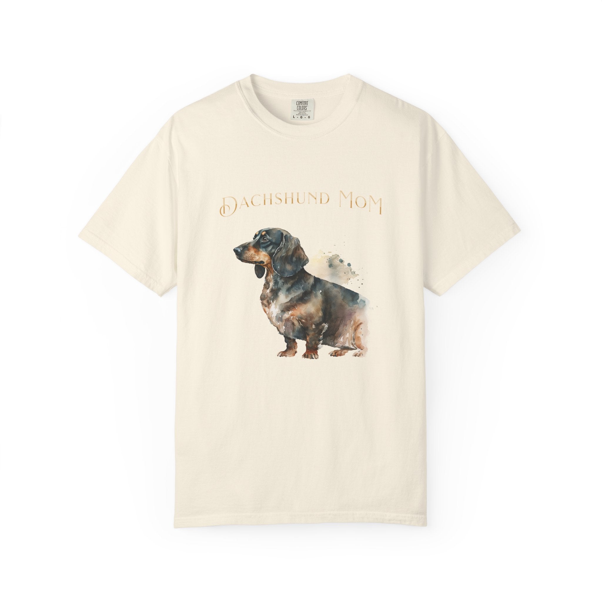 Dachshund Mom T-Shirt — Watercolor Dachshund Graphic Tee