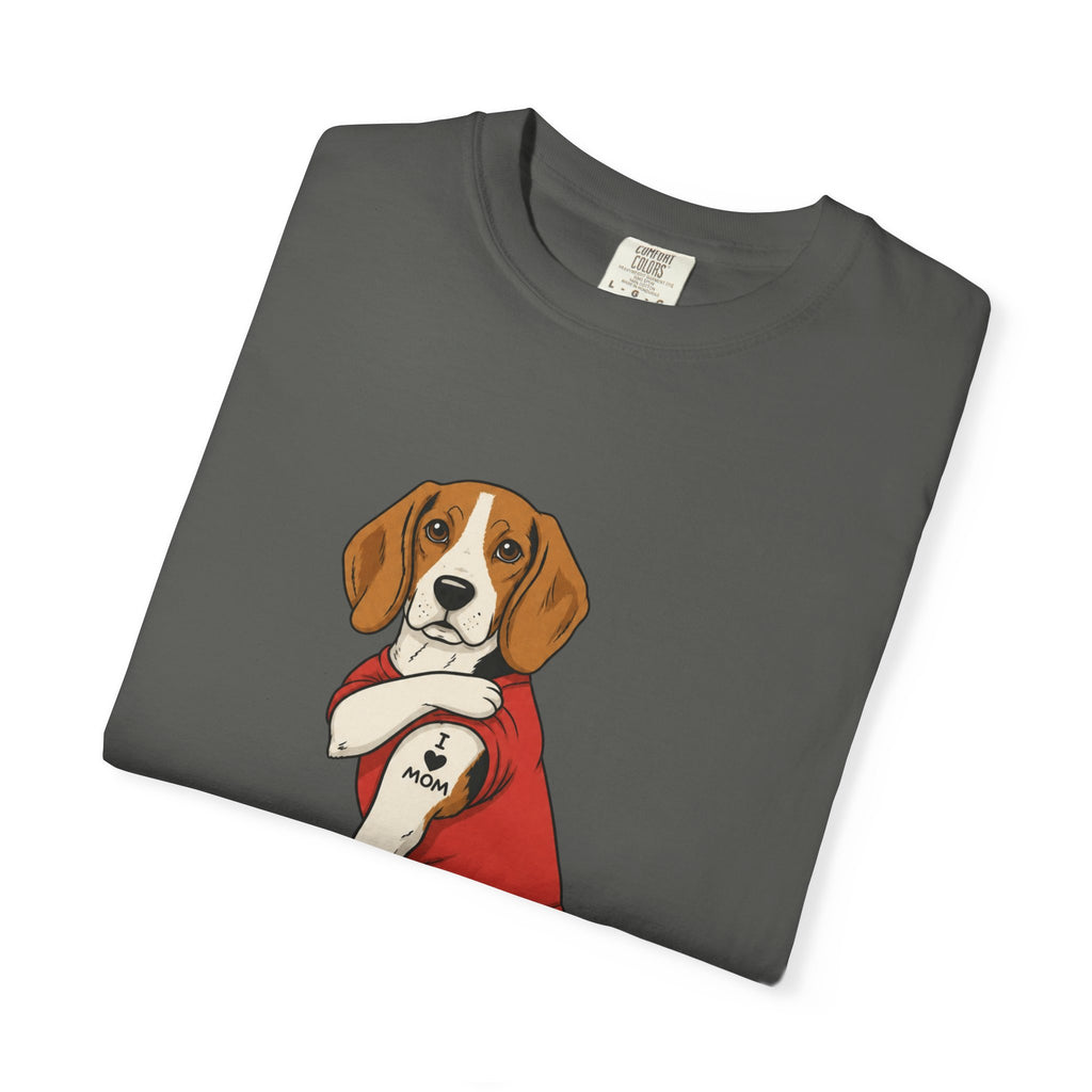 Beagle With Tattoo Graphic T-Shirt — Cute Retro Dog Tee