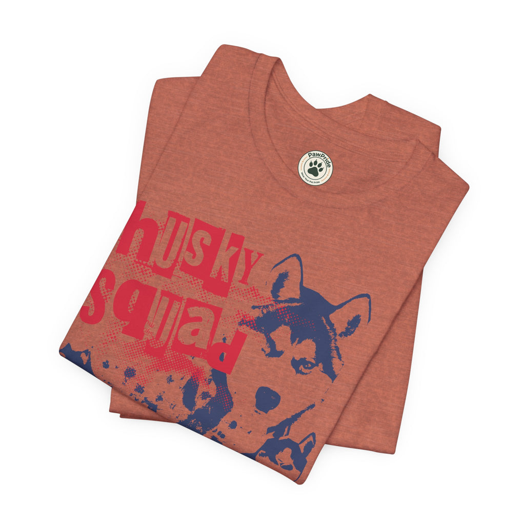Husky Squad Tee — Wild and Free Siberian Husky Graphic T-Shirt