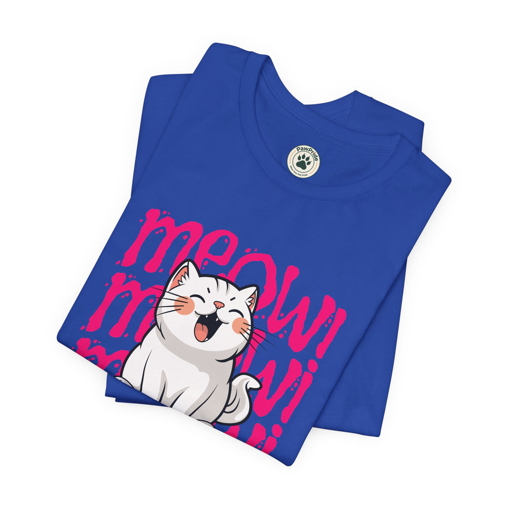 Meow Cat Graphic Tee — Cute Kawaii Cat "MEOW!" Shirt