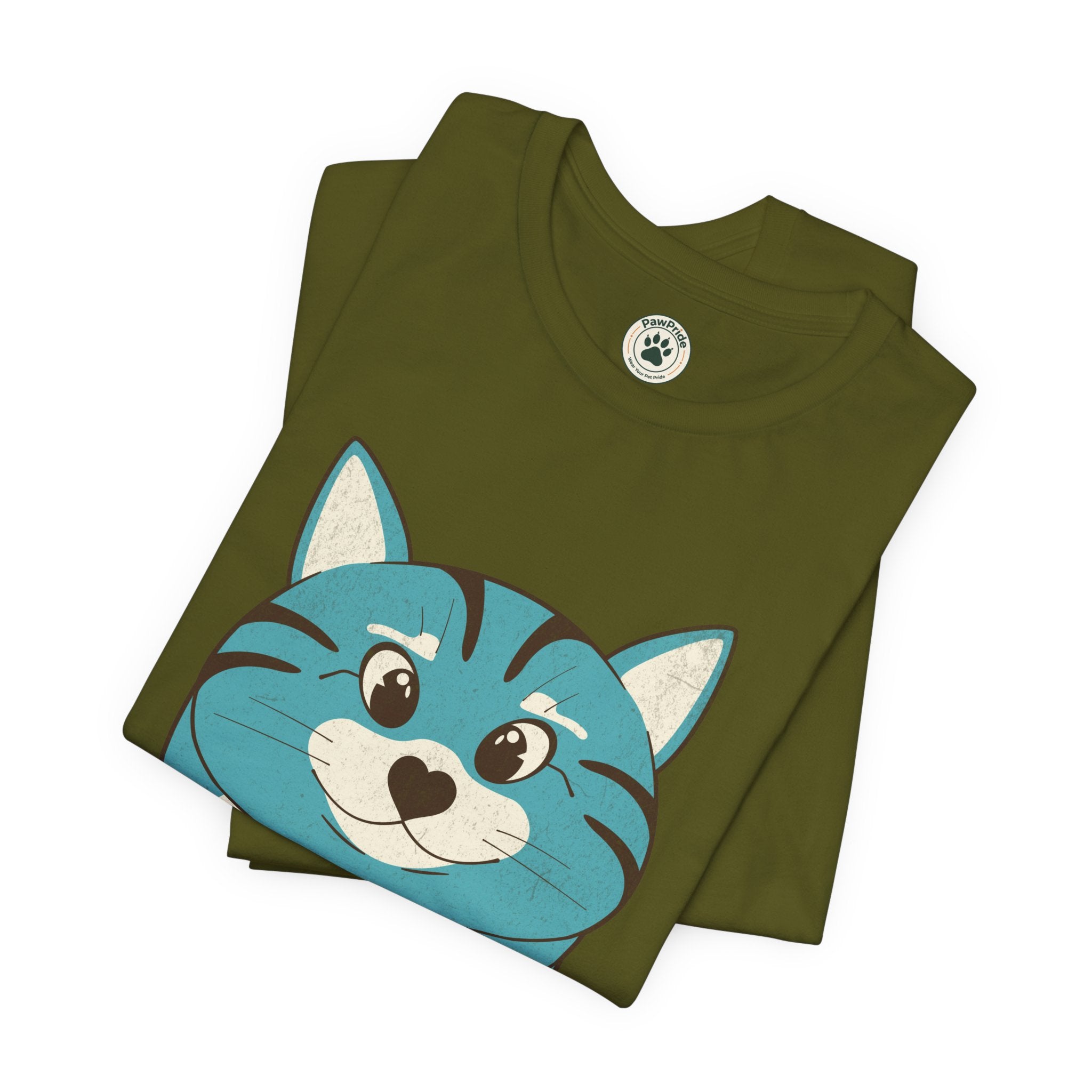 My Cat Rules T-Shirt — Cute Blue Cat Graphic Tee for Cat Lovers