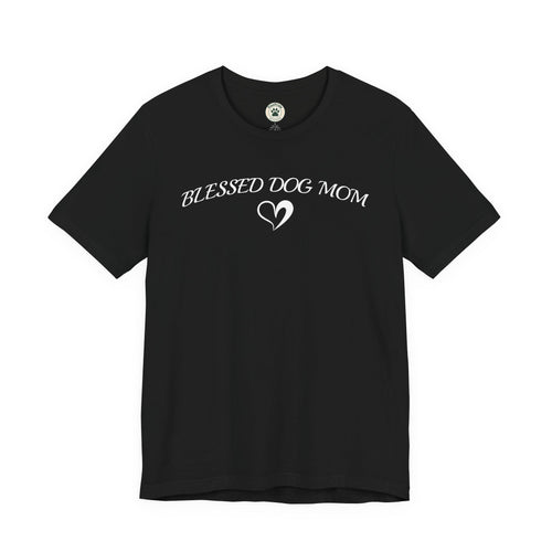 Blessed Dog Mom T-Shirt — Women’s Dog Lover Tee with Heart