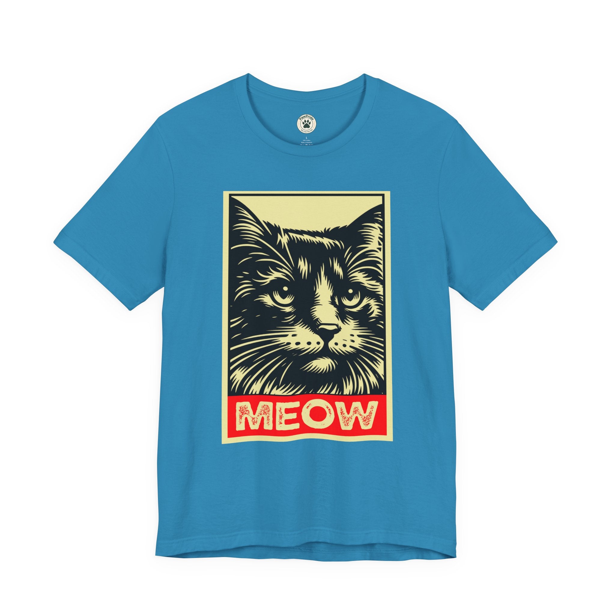 Meow Cat Portrait Tee — Graphic Cat Shirt