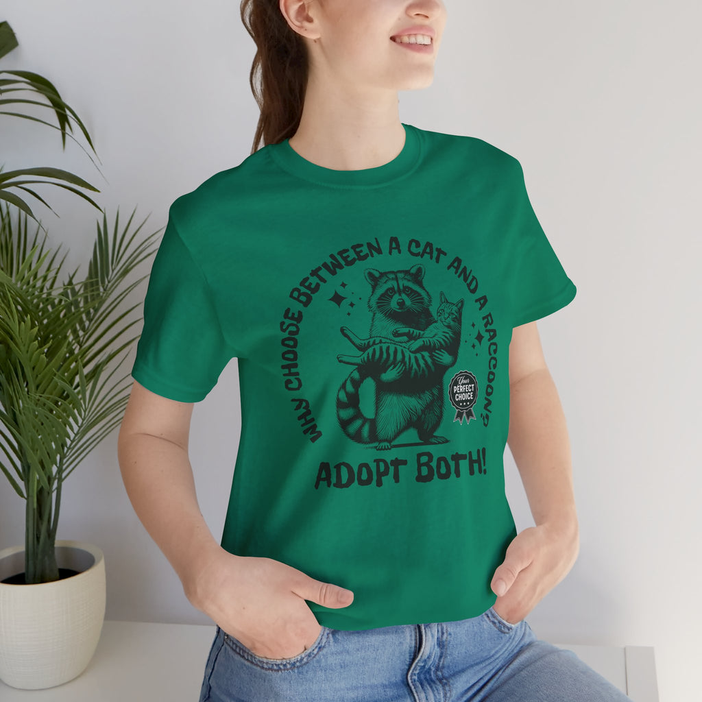 Adopt Both! Raccoon & Cat Rescue T-Shirt