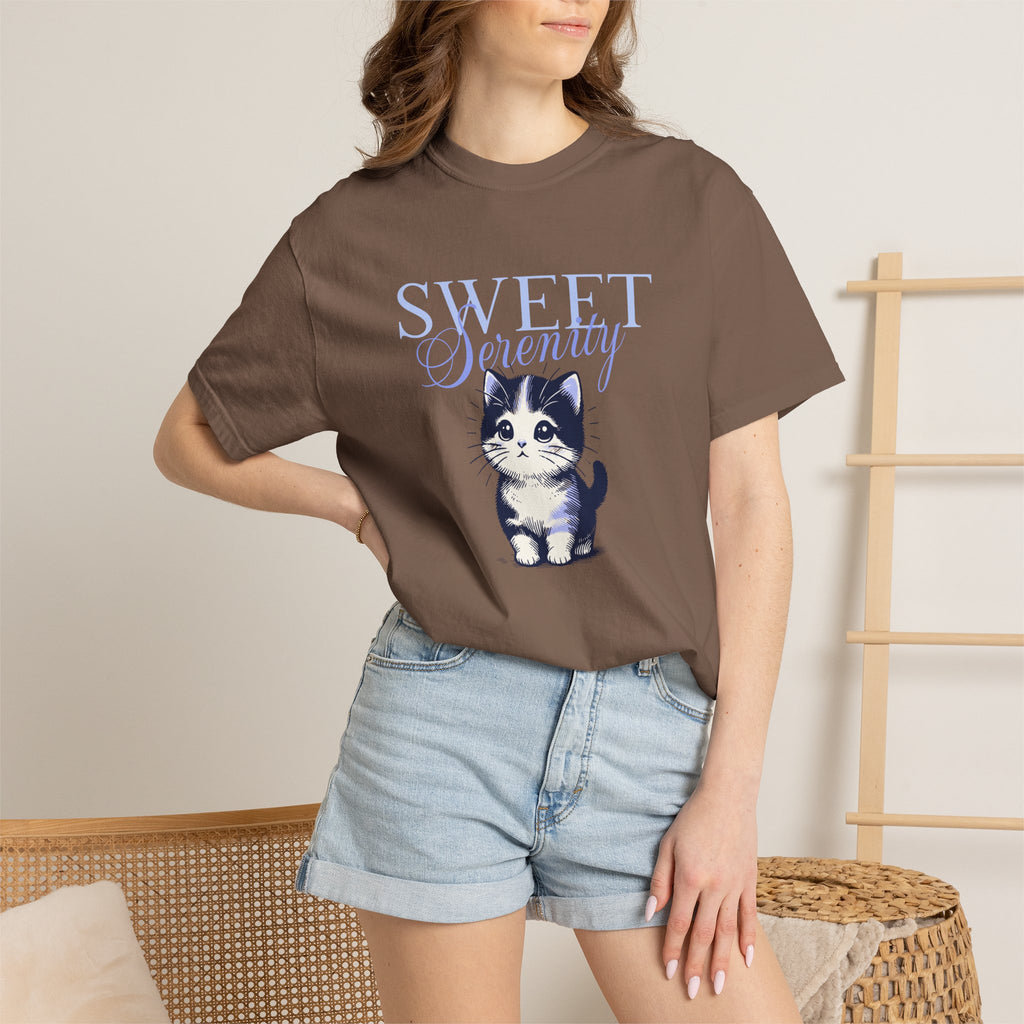 Sweet Scently Cat T‑Shirt — Cute Vintage Kitten Graphic Tee
