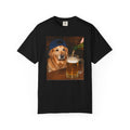 Golden Retriever Beer T-Shirt — Funny Dog Drinking Beer Graphic Tee
