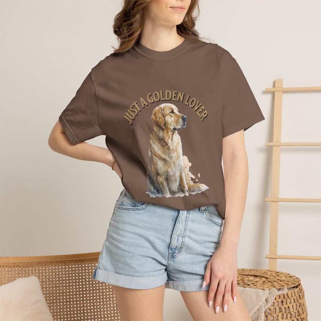 Just a Golden Lover T‑Shirt – Golden Retriever Dog Tee