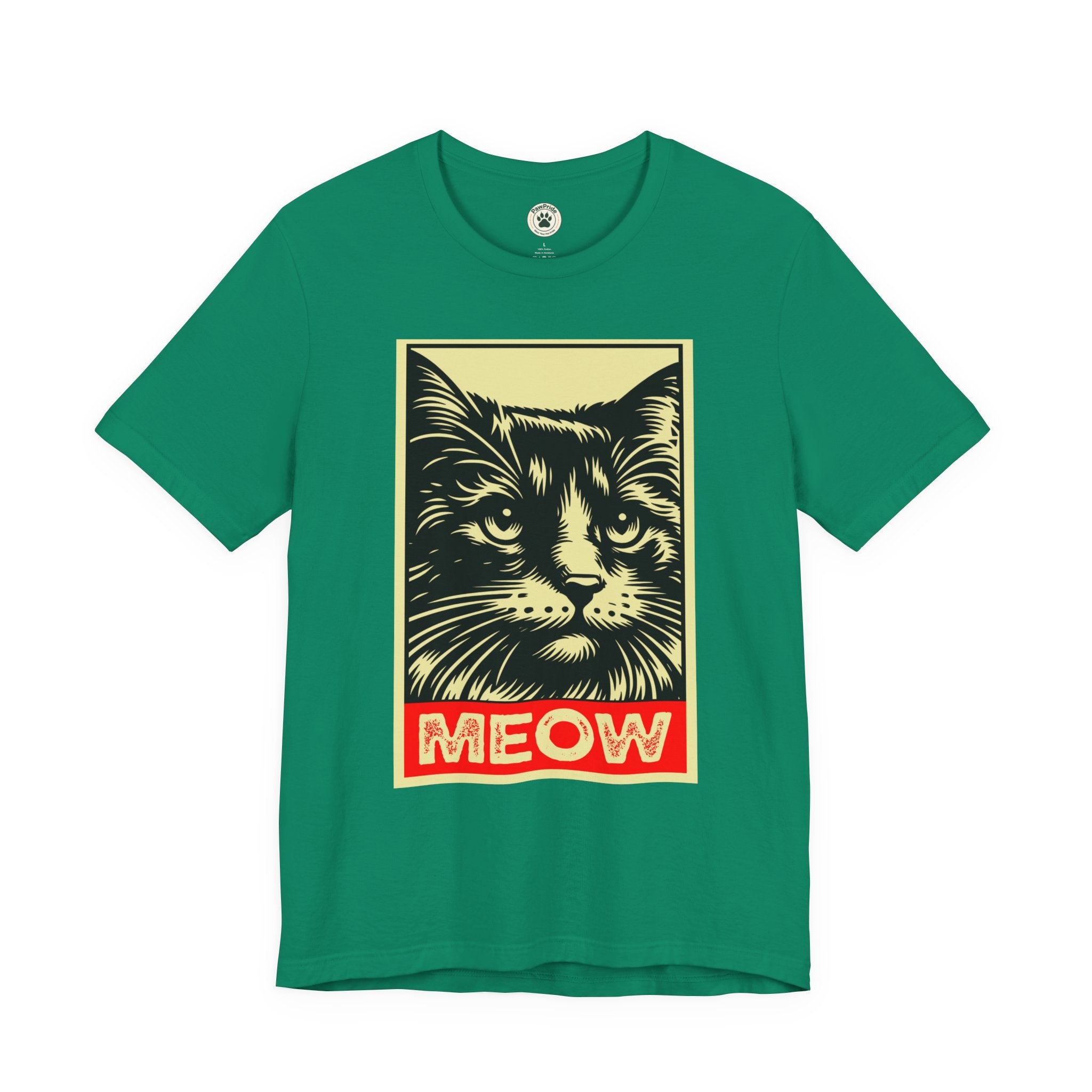 Meow Cat Portrait Tee — Graphic Cat Shirt