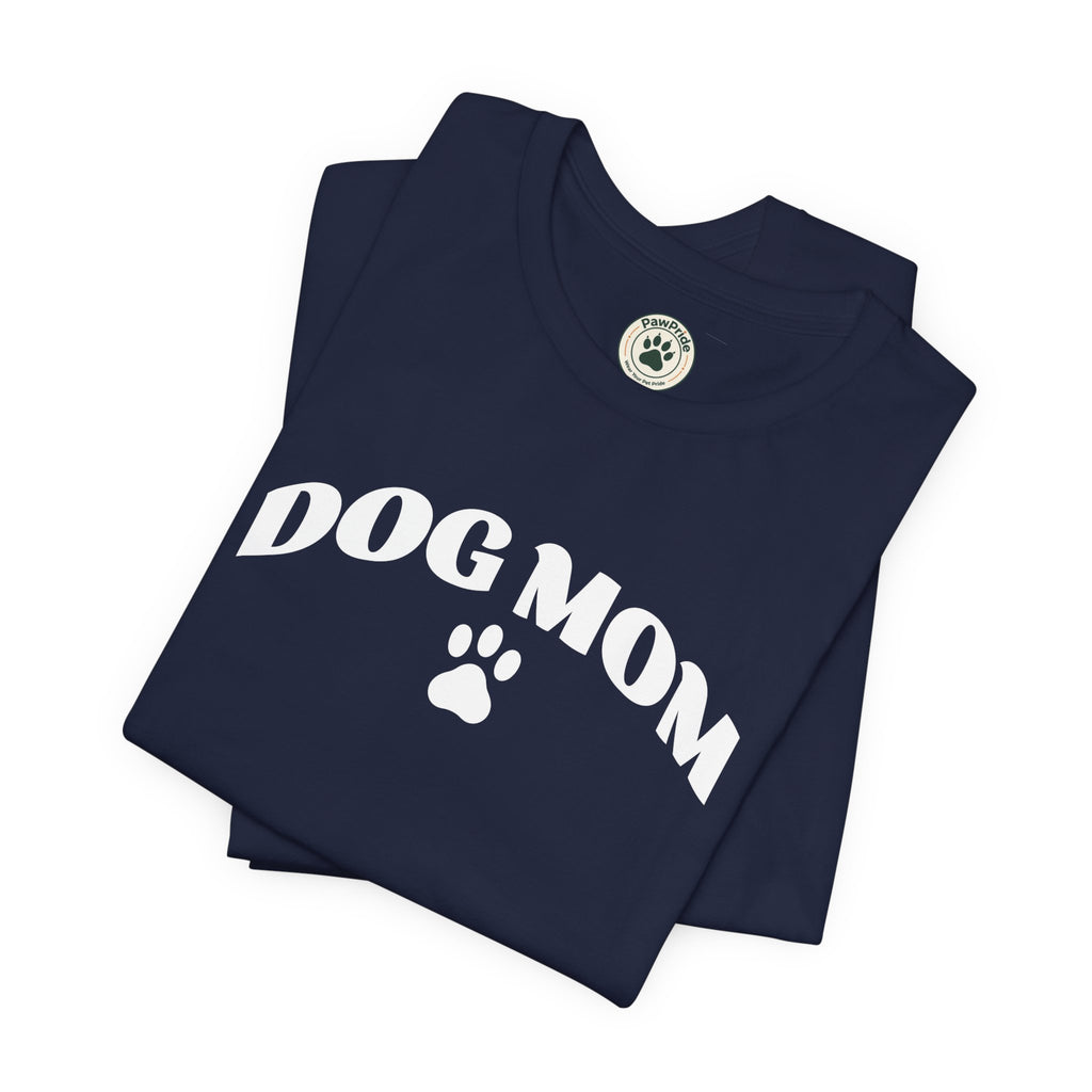Dog Mom T-Shirt – Retro Paw Print Tee for Dog Lovers, Pet Mom Gift