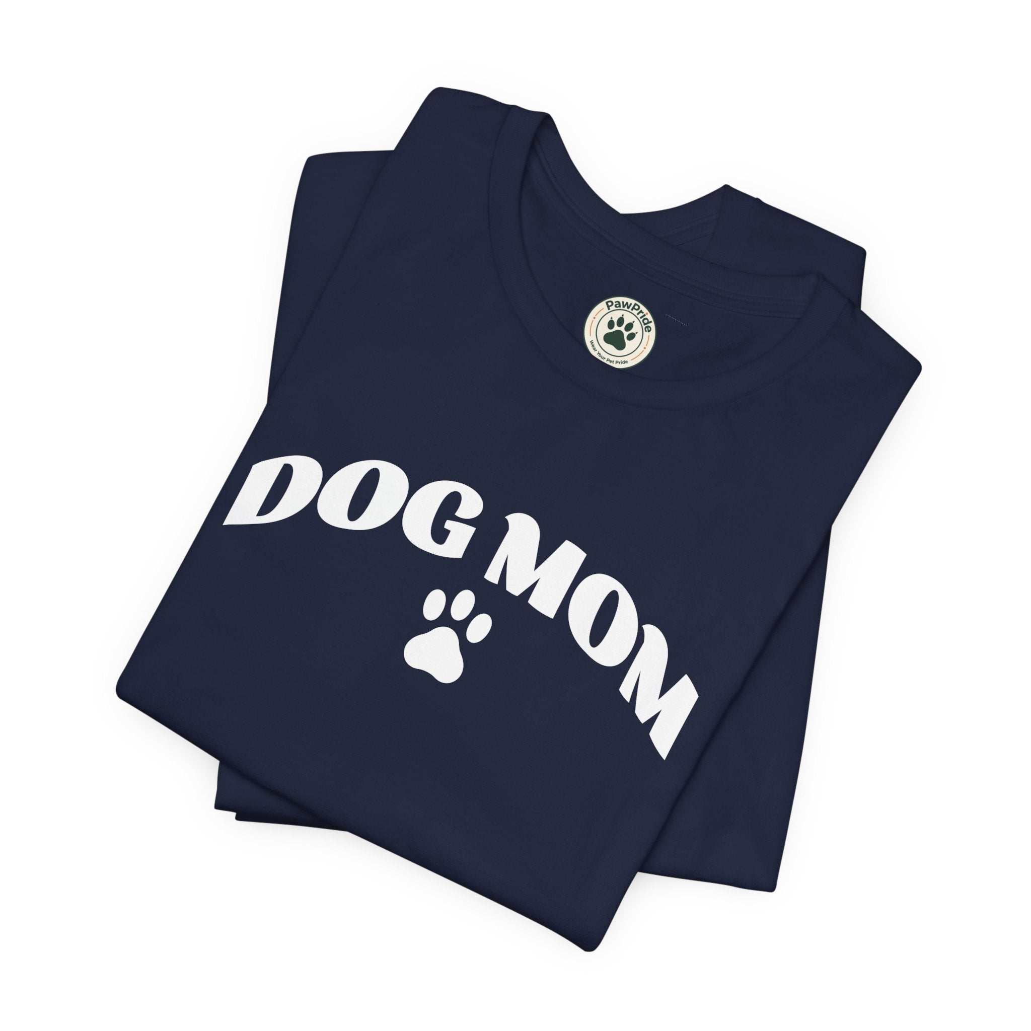 Dog Mom T-Shirt – Retro Paw Print Tee for Dog Lovers, Pet Mom Gift