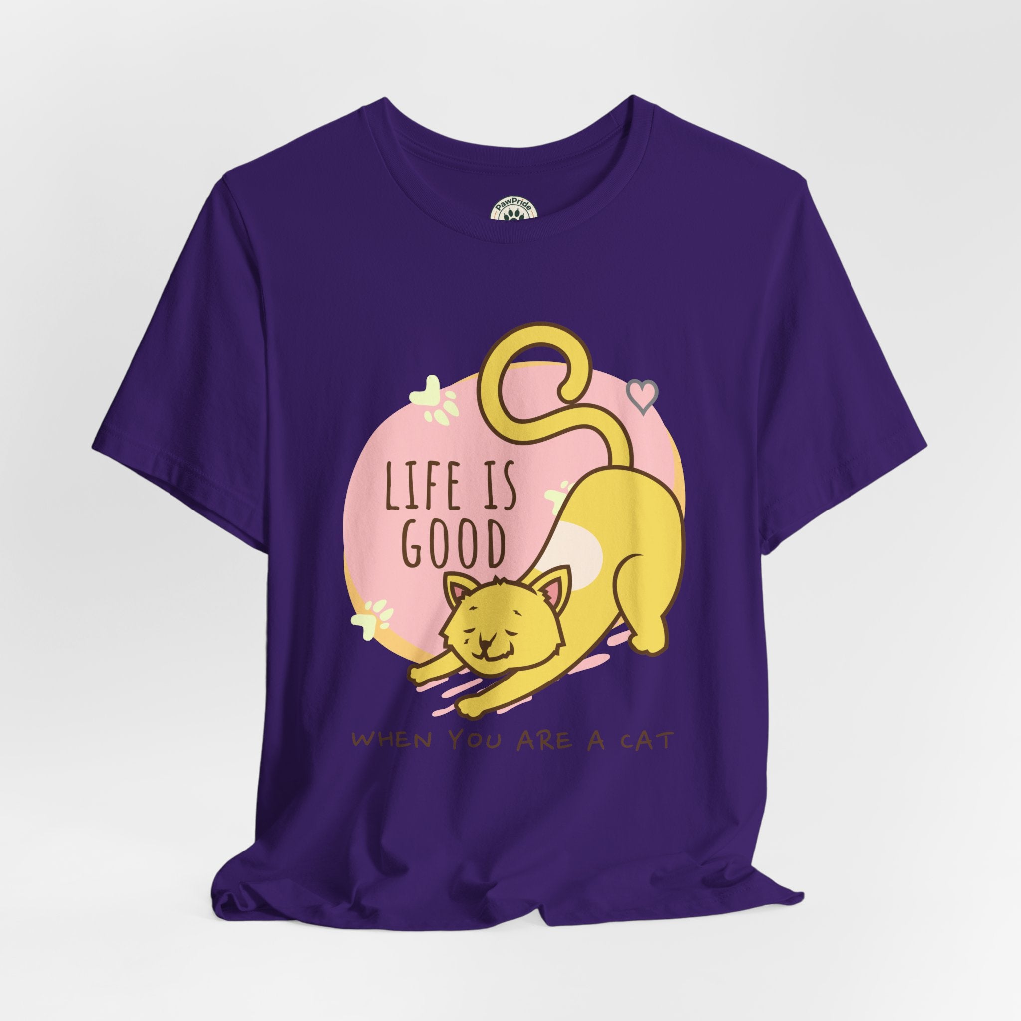 Life Is Good When You Are a Cat T-Shirt — Cute Cat Graphic Tee
