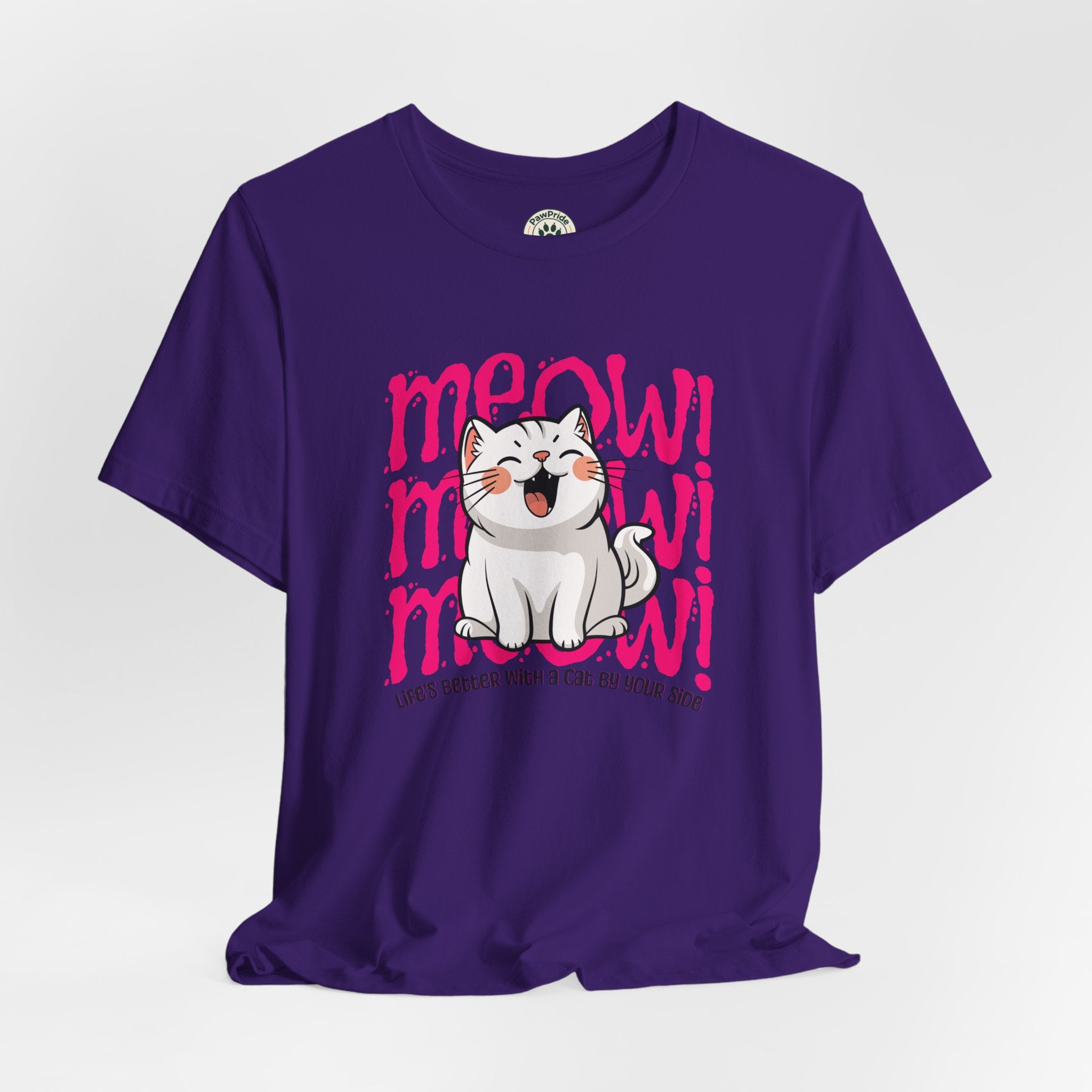 Meow Cat Graphic Tee — Cute Kawaii Cat "MEOW!" Shirt