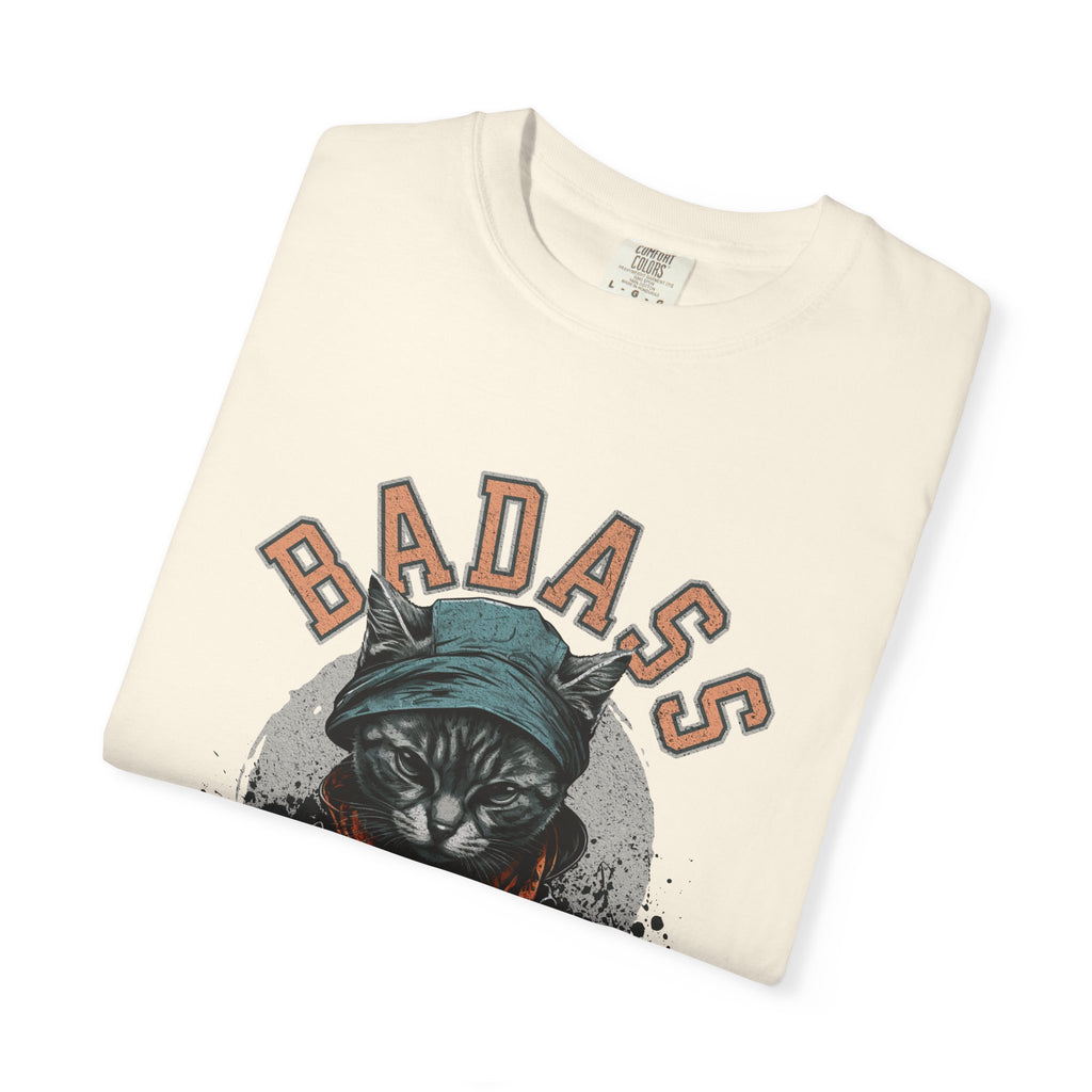Badass Cat Dad T-Shirt — Graphic Cool Cat Father Tee