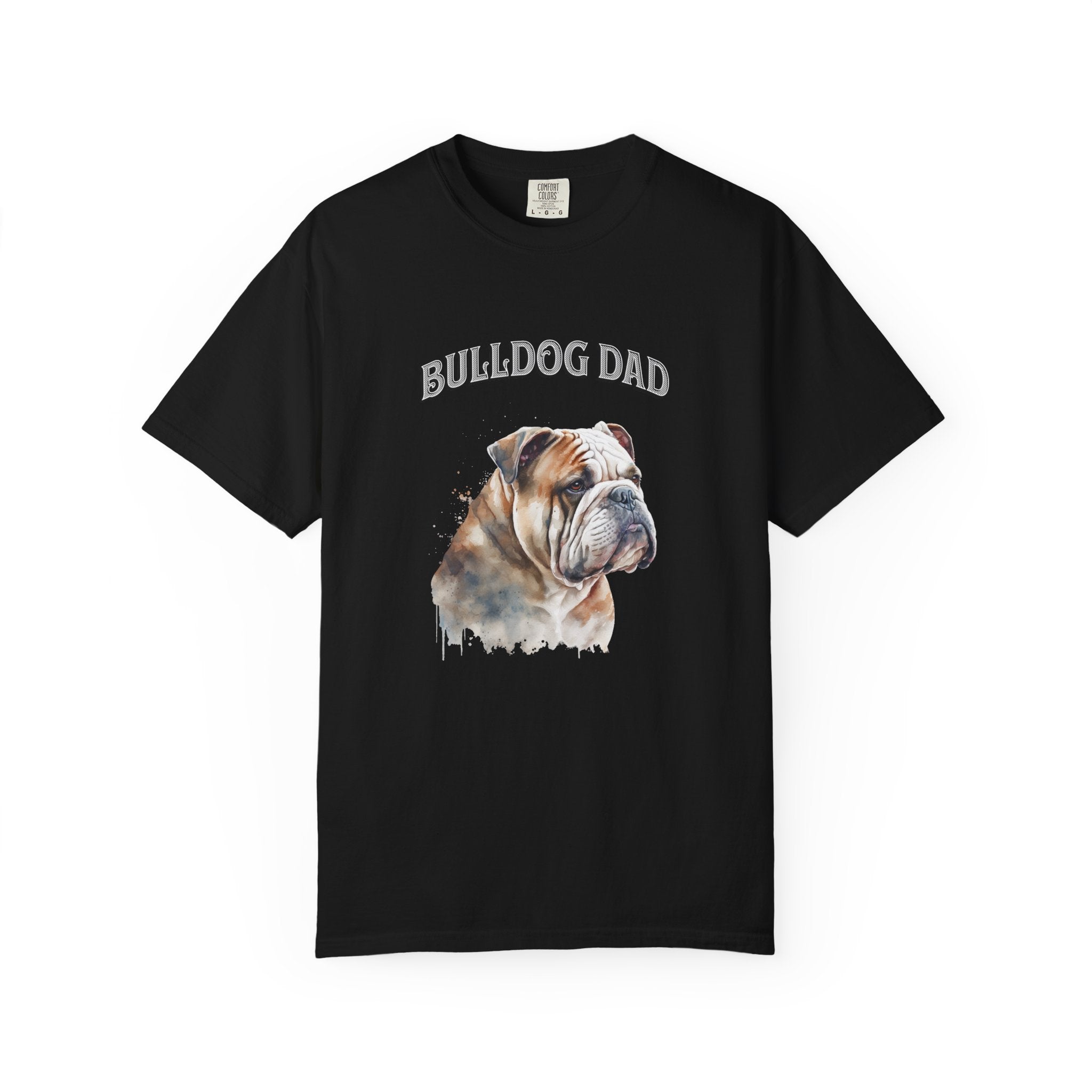 Bulldog Dad T-Shirt — Vintage Bulldog Portrait Tee for Dog Lovers