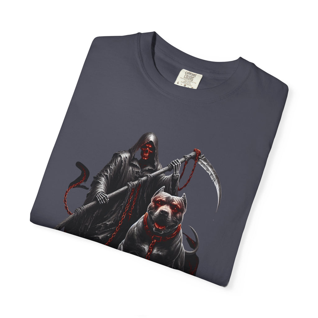 Death Stalker T-Shirt — Grim Reaper & Bulldog Graphic Tee