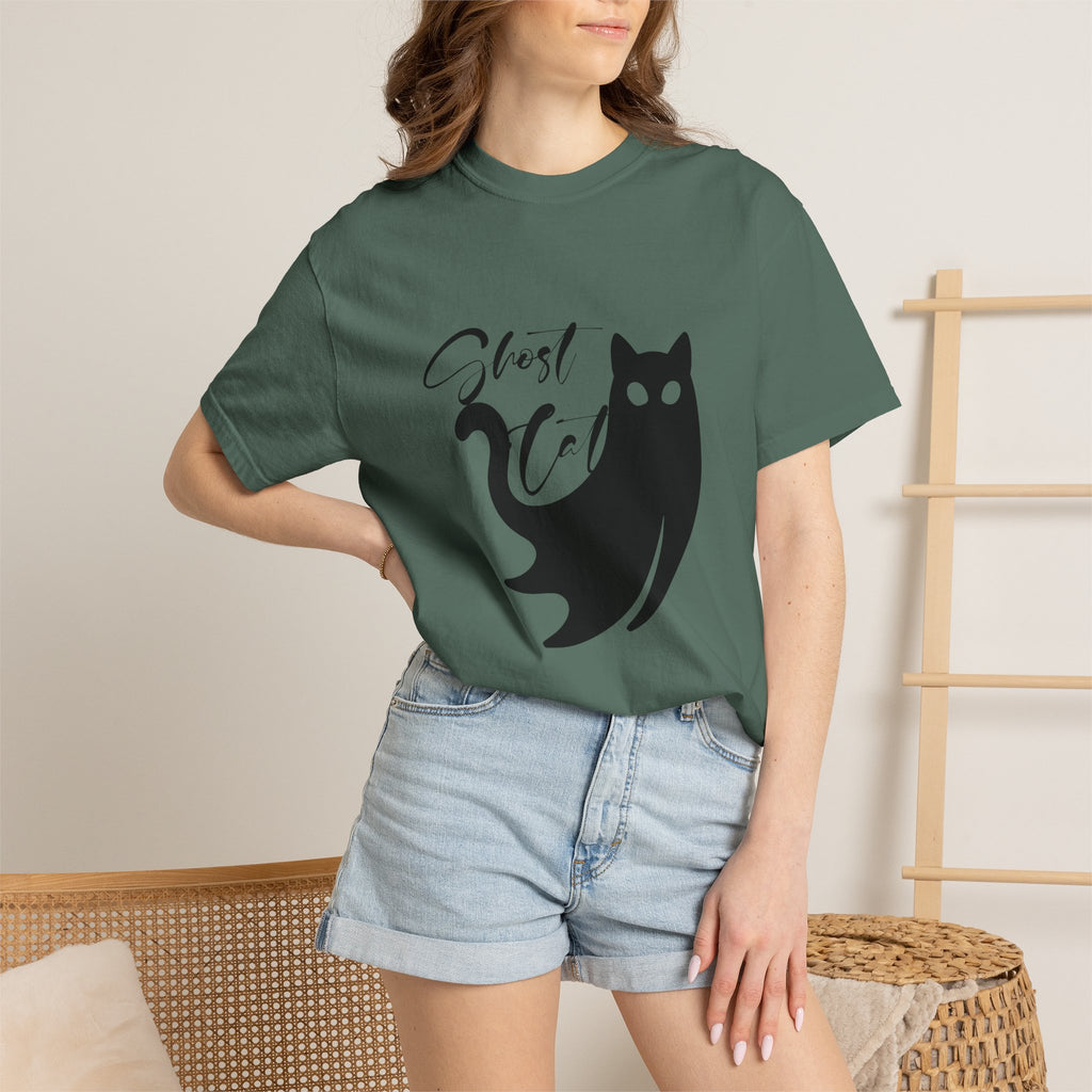 Ghost Cat T-Shirt — Cute Spooky Cat Graphic Tee