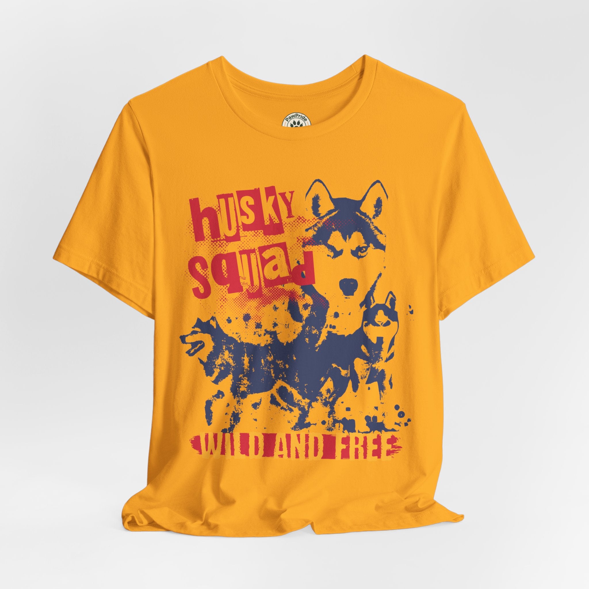 Husky Squad Tee — Wild and Free Siberian Husky Graphic T-Shirt
