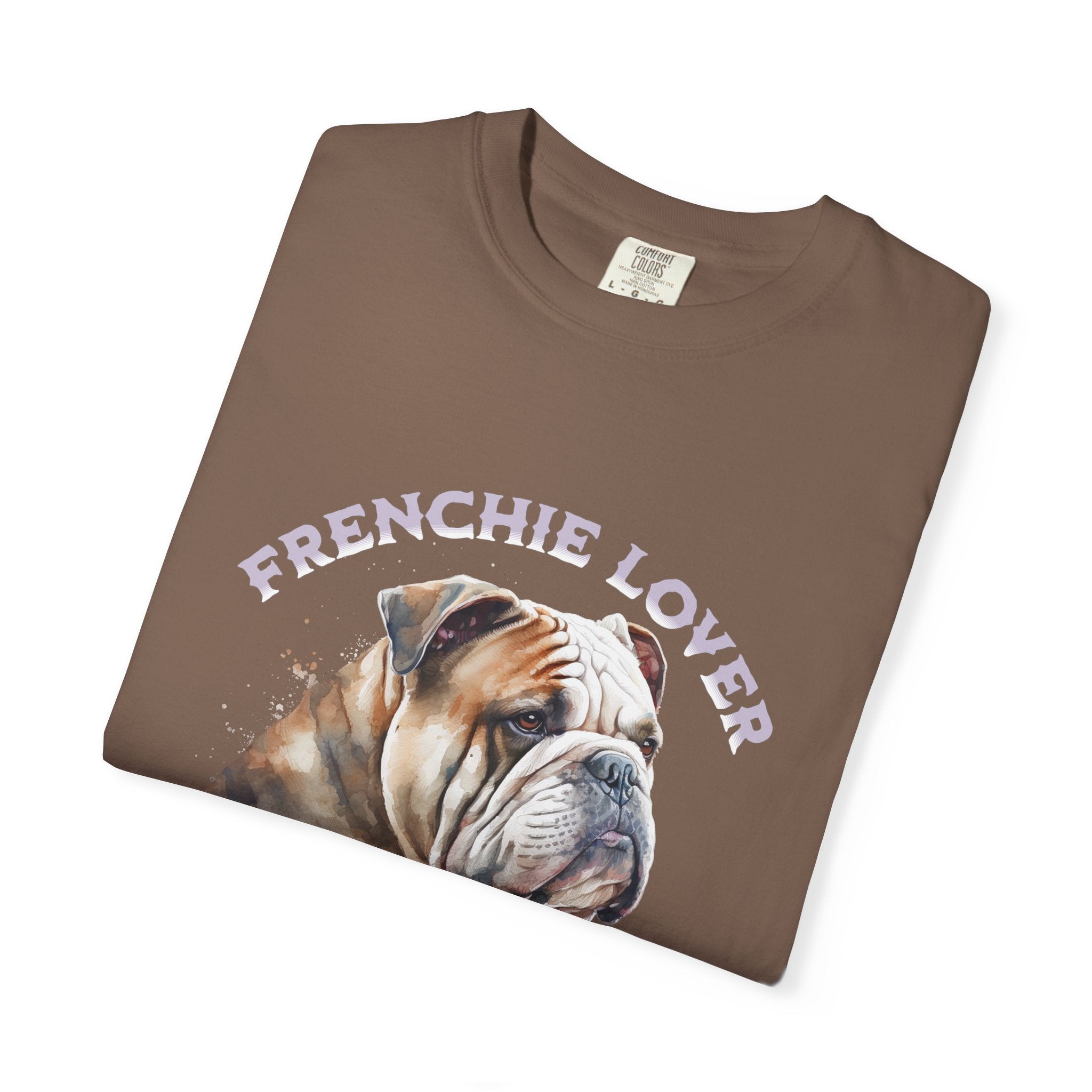 Frenchie Lover T-Shirt — Watercolor English Bulldog Tee