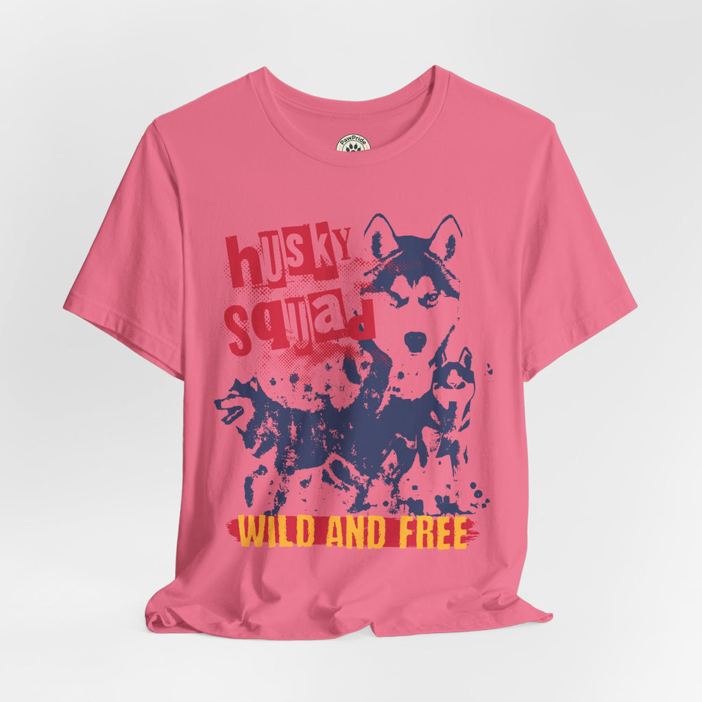 Husky Squad Tee — Wild and Free Siberian Husky Graphic T-Shirt